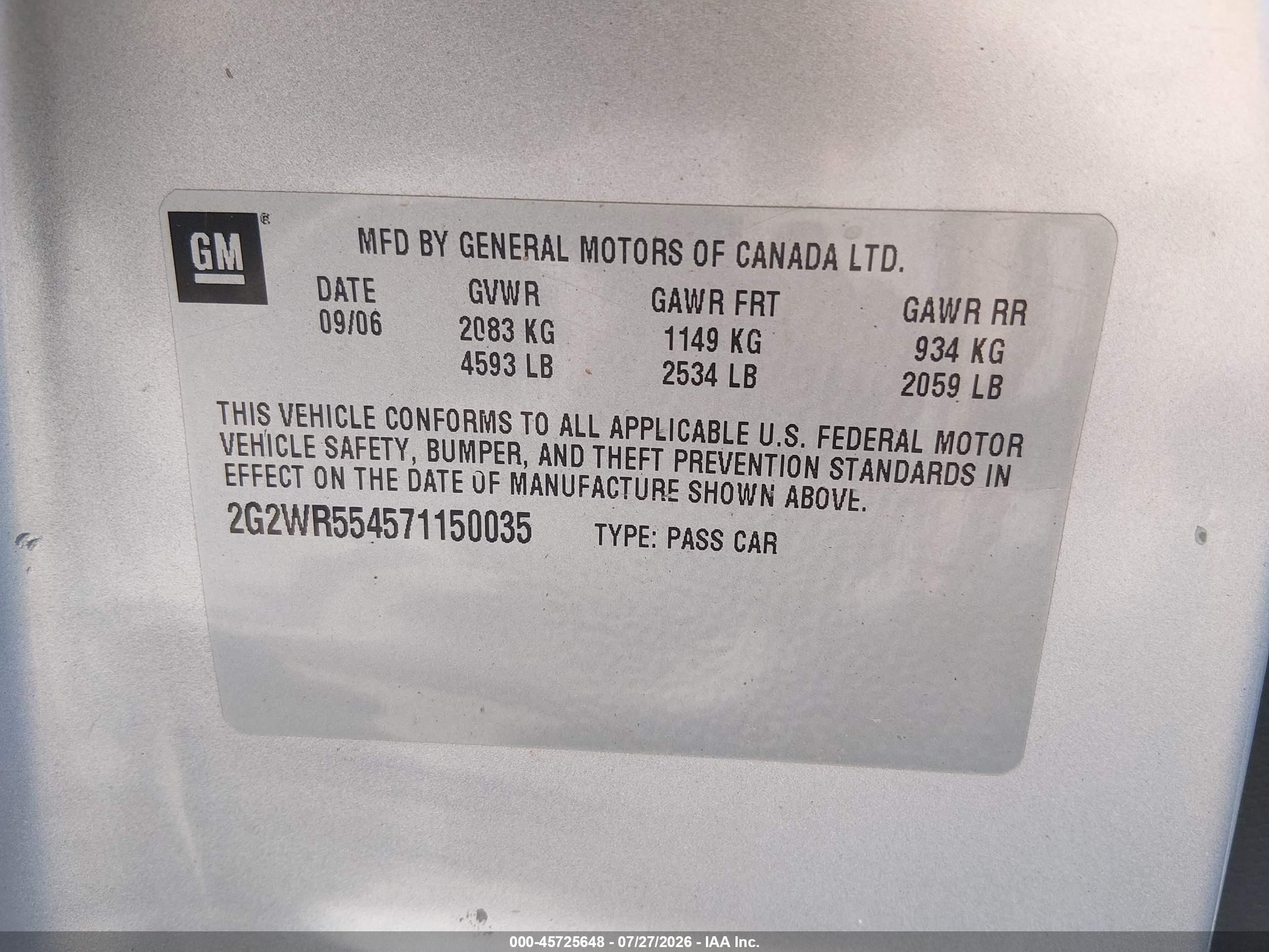 2007 Pontiac Grand Prix Gt Silver vin: 2G2WR554571150035