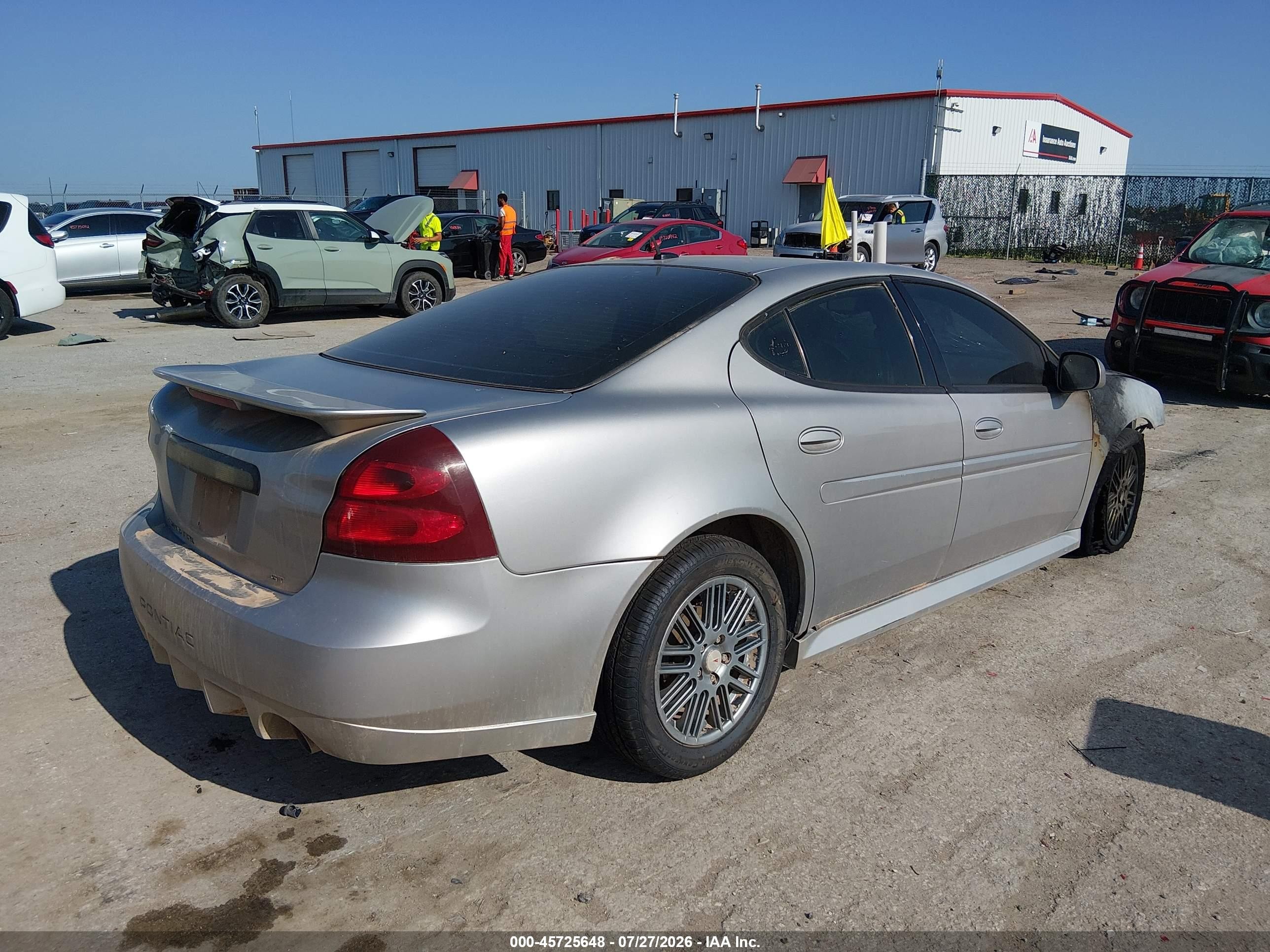 2007 Pontiac Grand Prix Gt Silver vin: 2G2WR554571150035