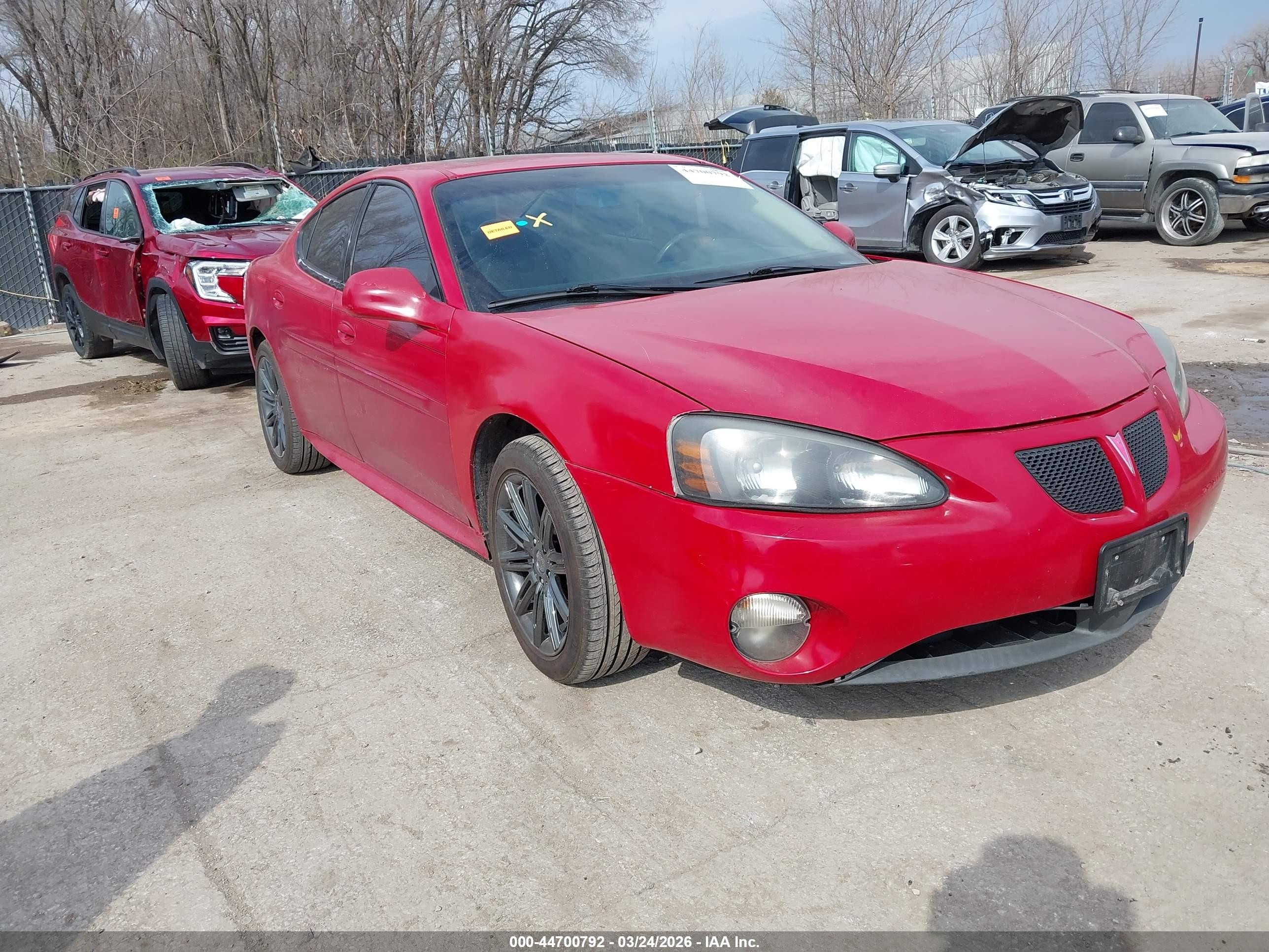 2007 Pontiac Grand Prix Gt Красный vin: 2G2WR554571223887