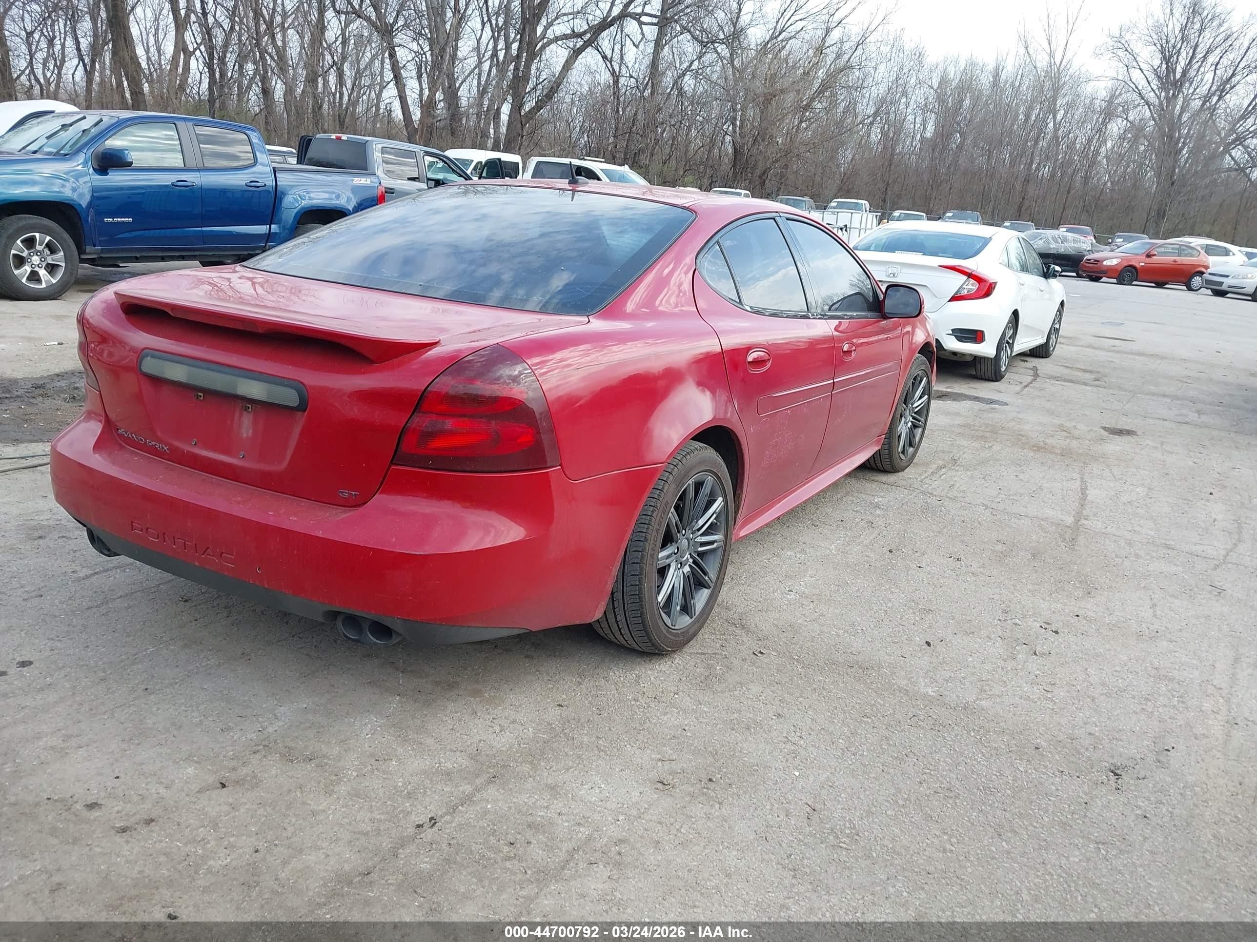 2007 Pontiac Grand Prix Gt Red vin: 2G2WR554571223887