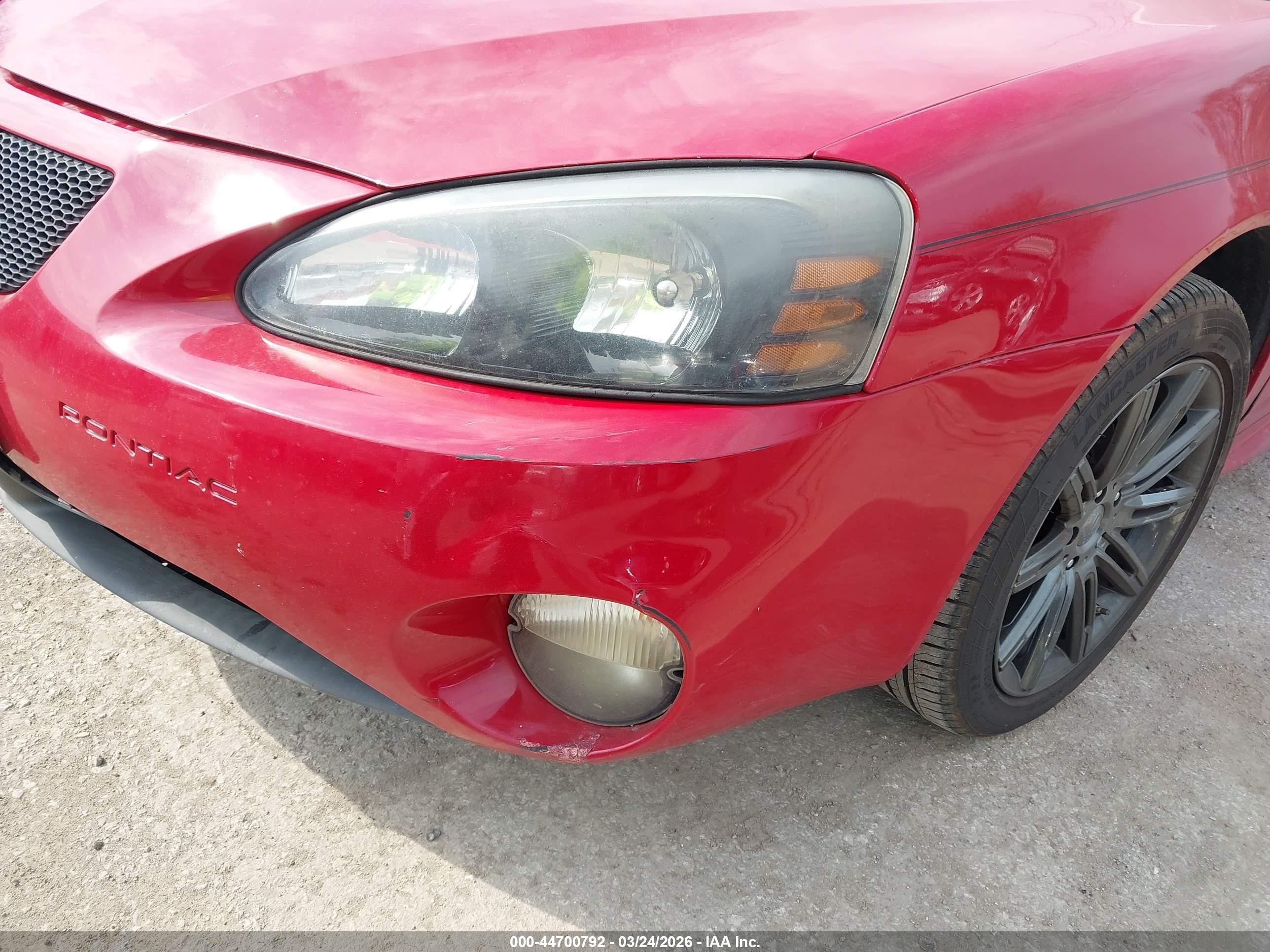 2007 Pontiac Grand Prix Gt Red vin: 2G2WR554571223887