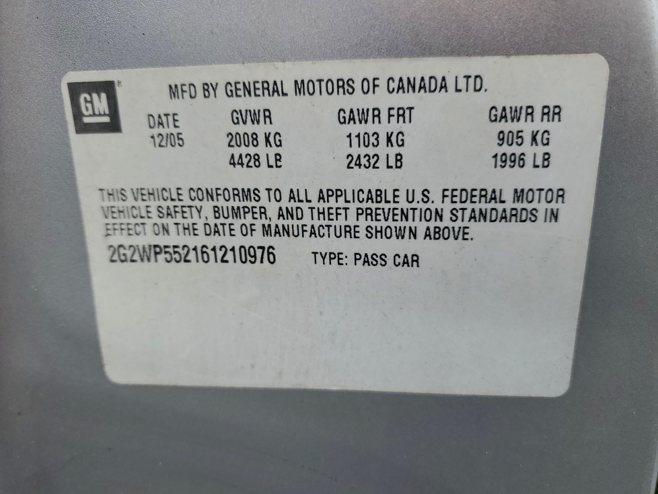 2006 Pontiac Grand Prix Gt Silver vin: 2G2WR554661288827