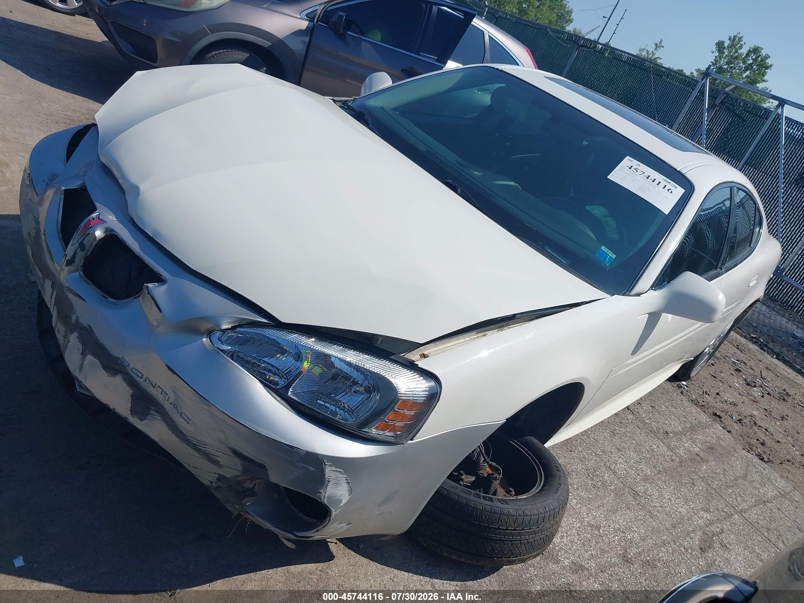 2006 Pontiac Grand Prix Gt White vin: 2G2WR554761235943