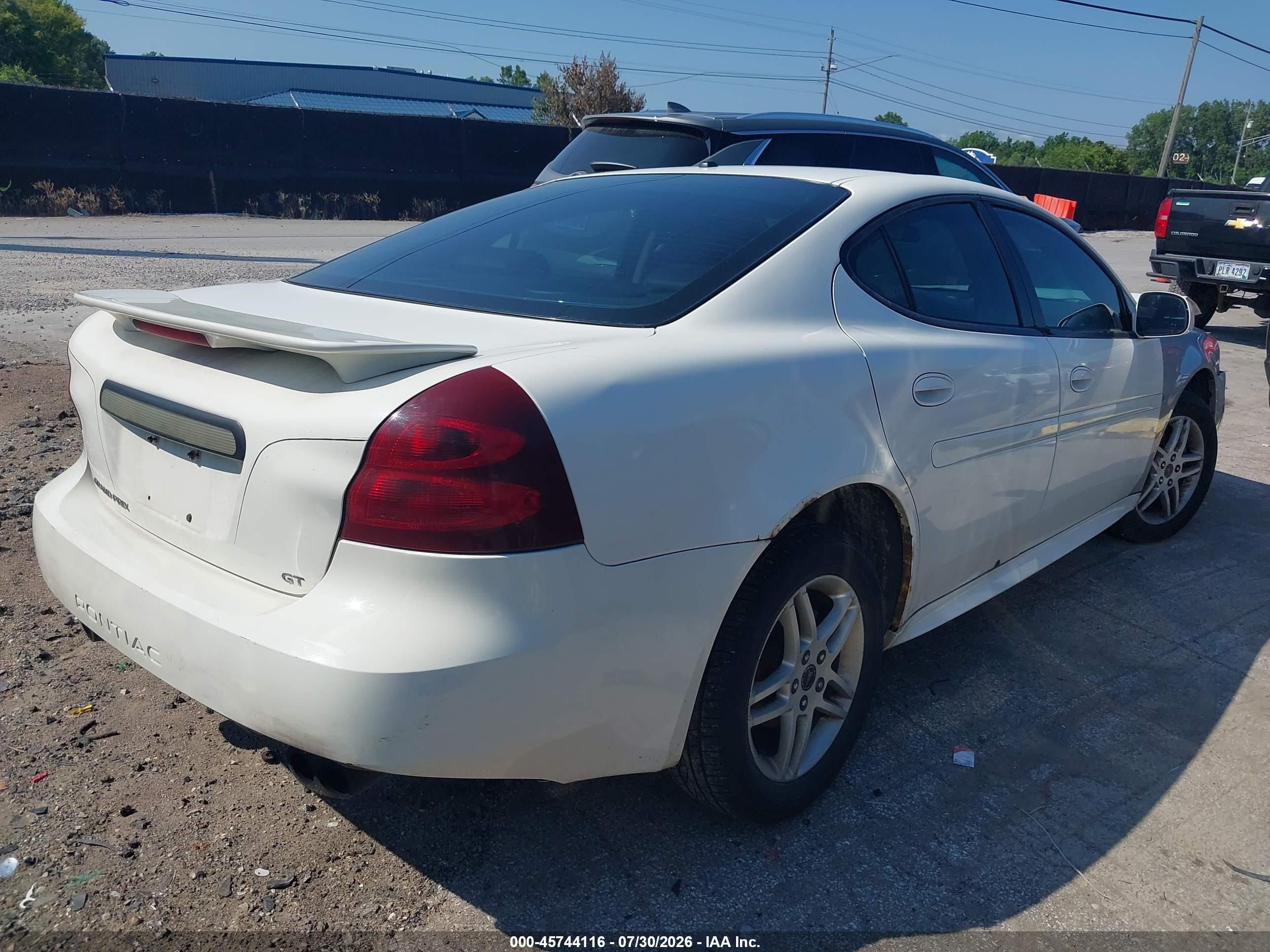 2006 Pontiac Grand Prix Gt White vin: 2G2WR554761235943