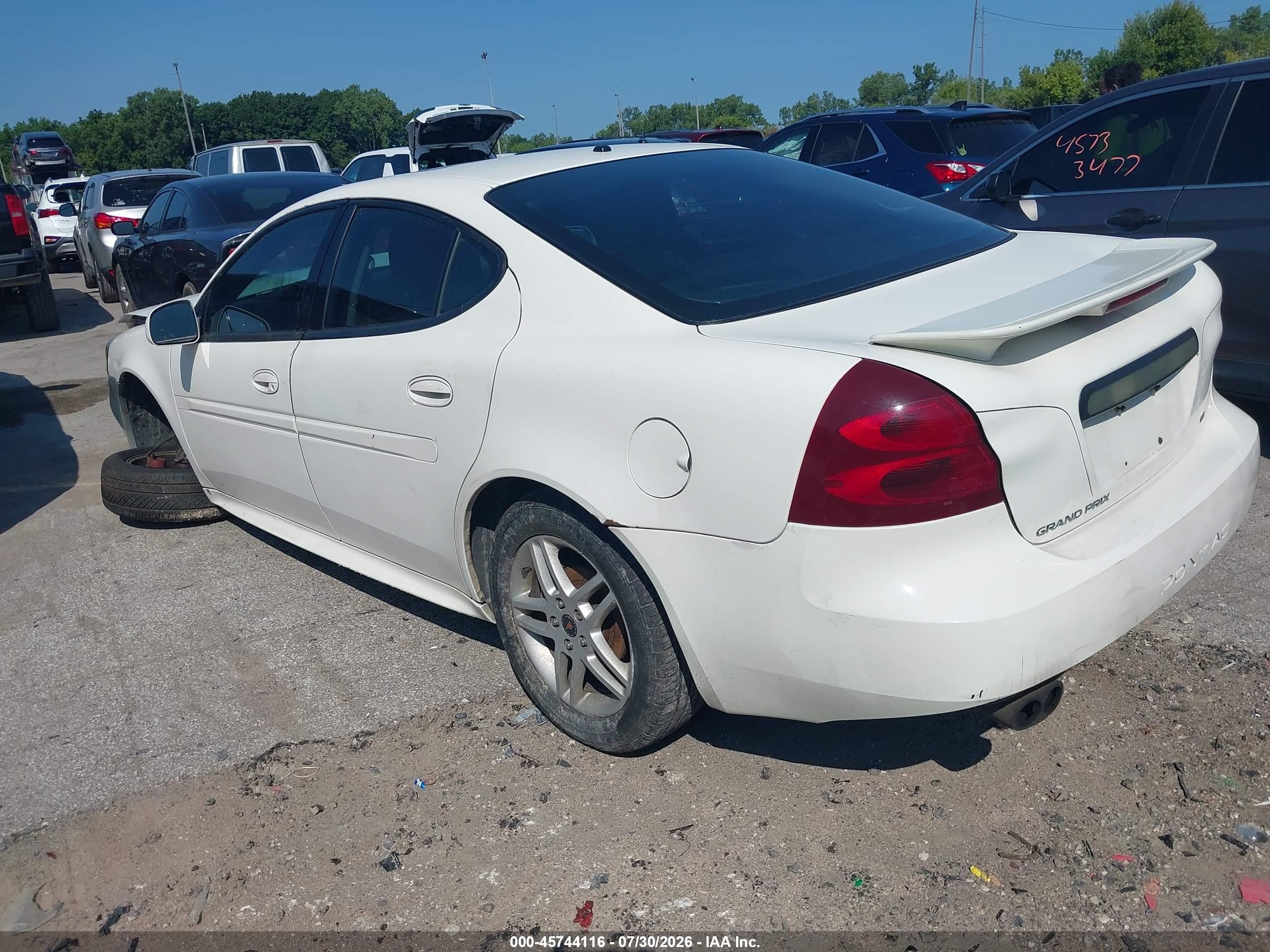 2006 Pontiac Grand Prix Gt White vin: 2G2WR554761235943