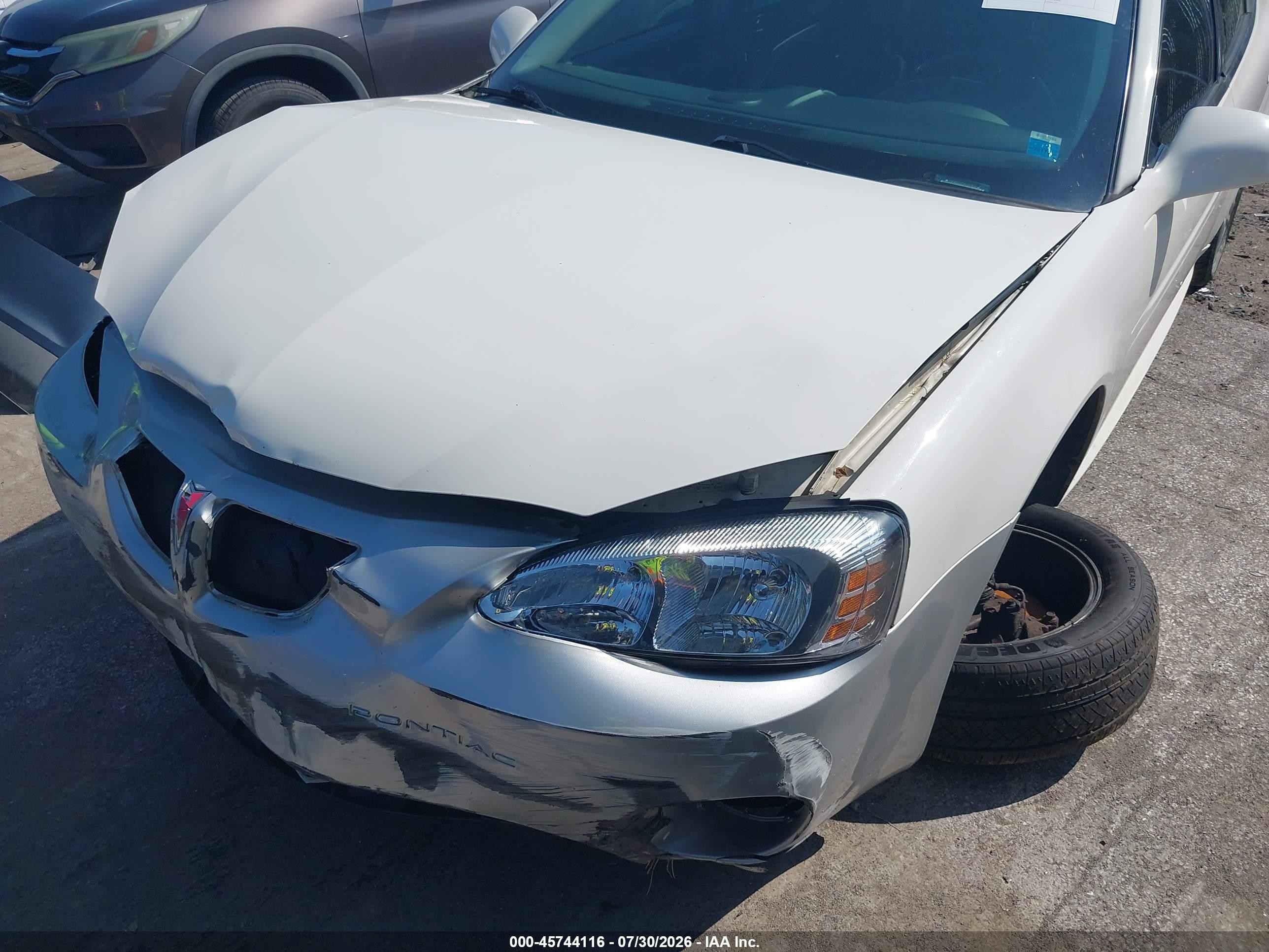 2006 Pontiac Grand Prix Gt White vin: 2G2WR554761235943
