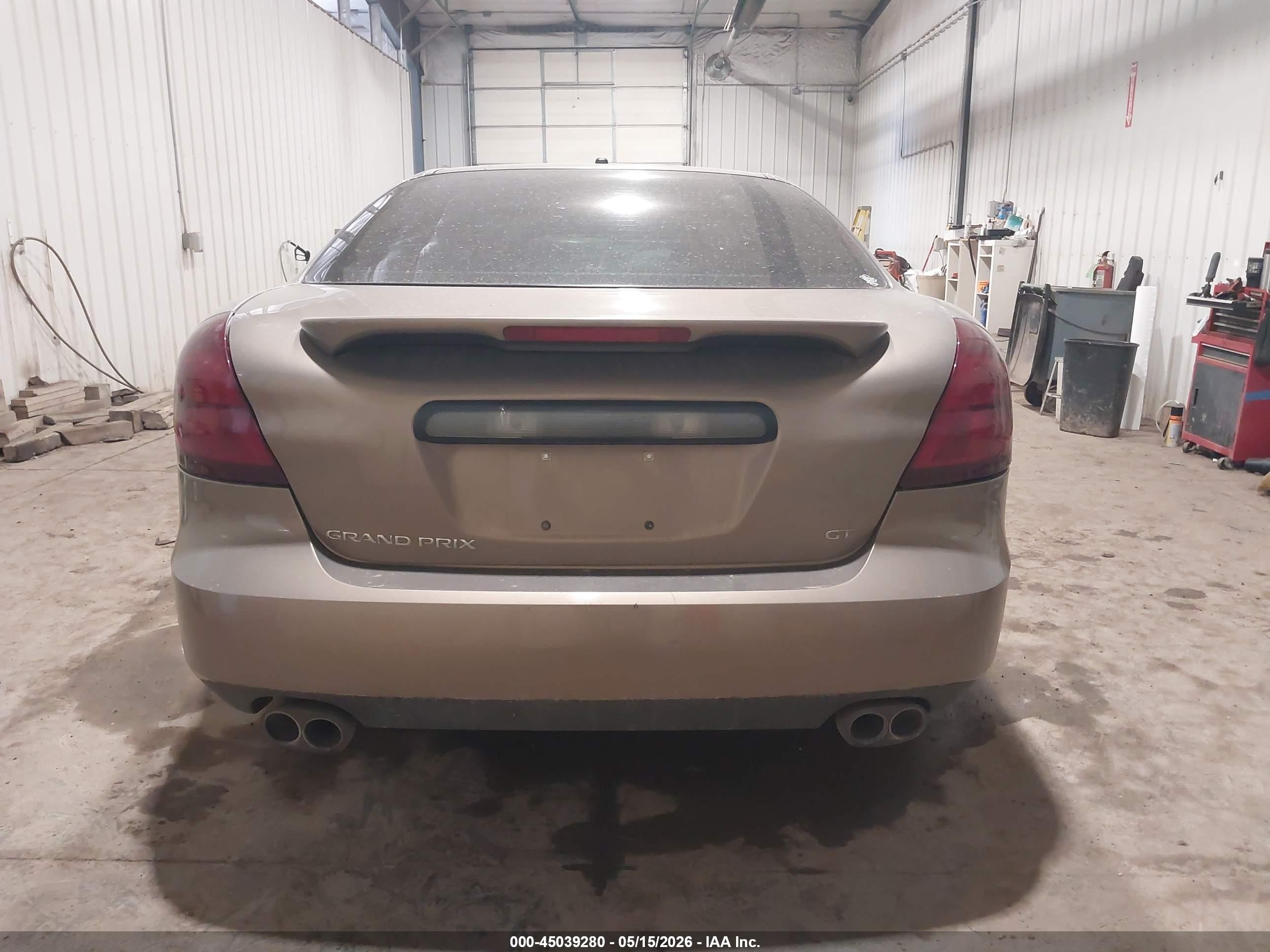 2007 Pontiac Grand Prix Gt Beige vin: 2G2WR554971160003
