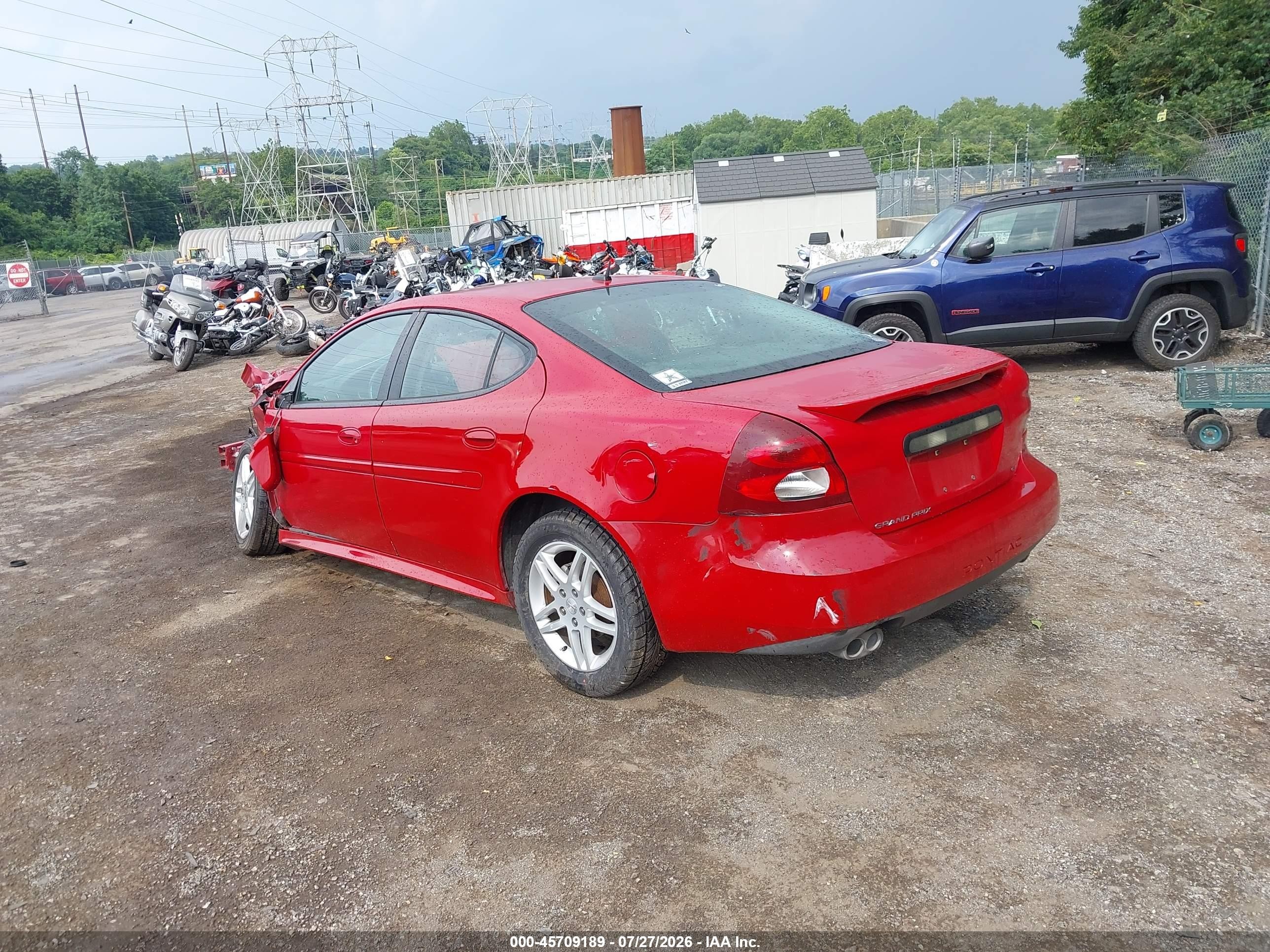 2006 Pontiac Grand Prix Gt Red vin: 2G2WR584661293585