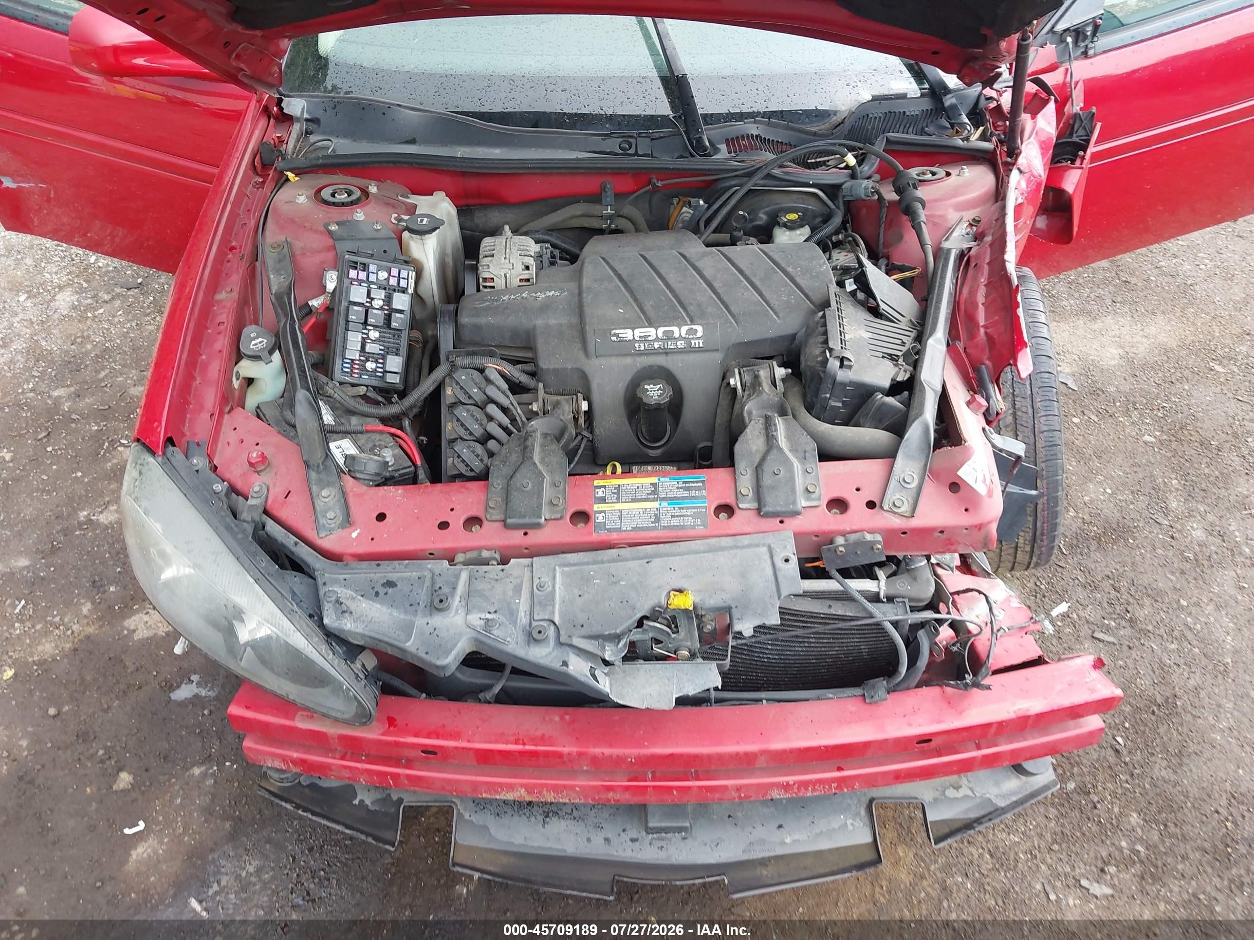 2006 Pontiac Grand Prix Gt Red vin: 2G2WR584661293585