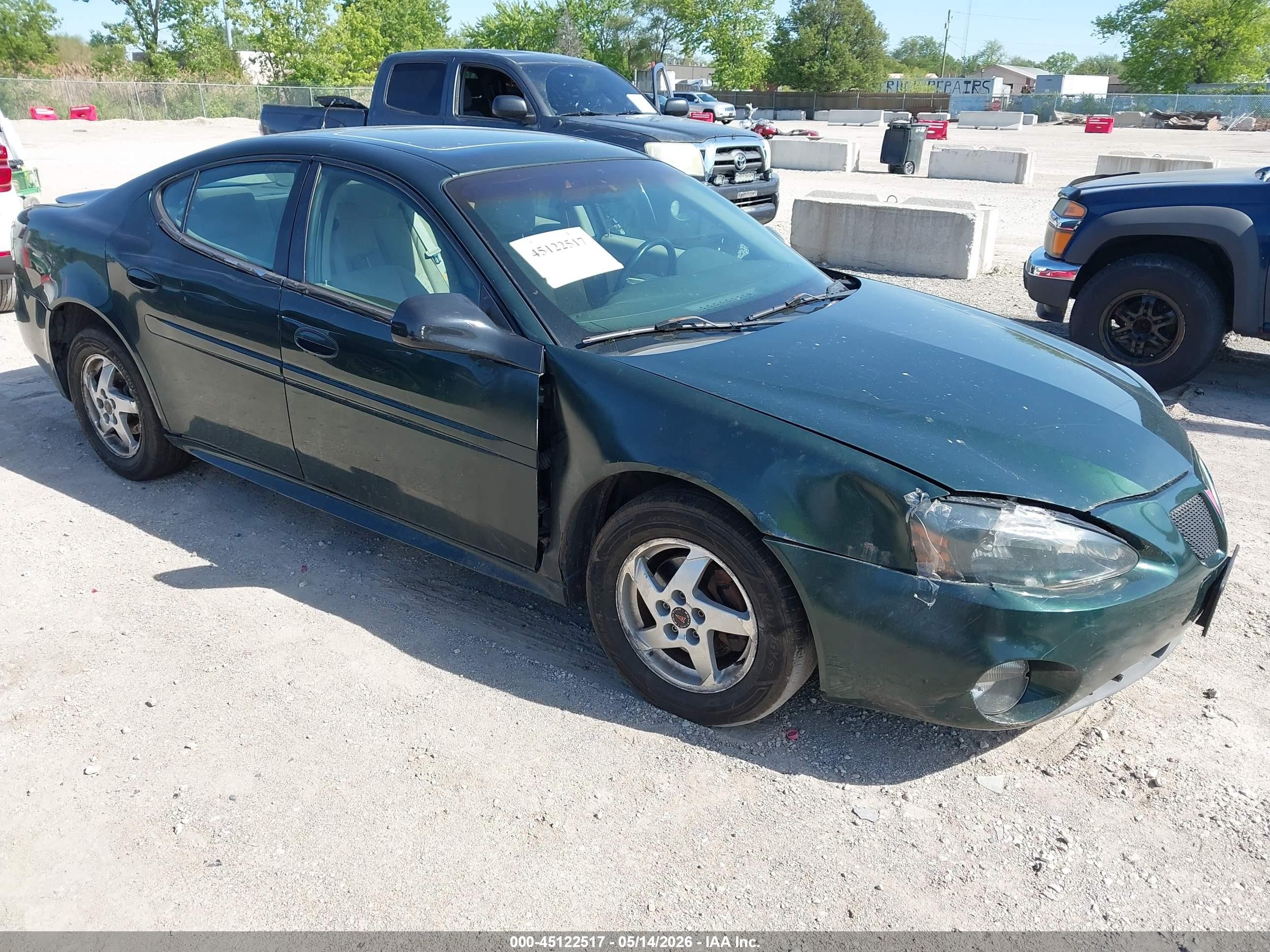 2004 Pontiac Grand Prix Gt2 Зеленый vin: 2G2WS522041115793