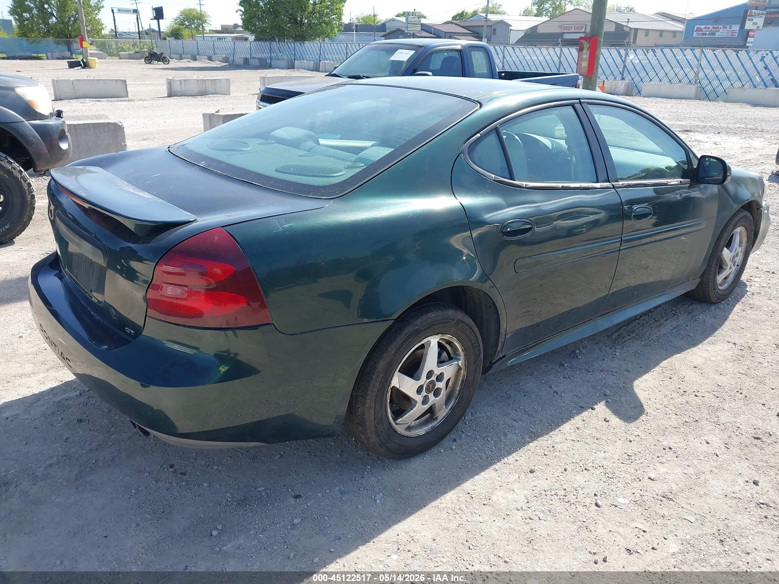 2004 Pontiac Grand Prix Gt2 Зеленый vin: 2G2WS522041115793