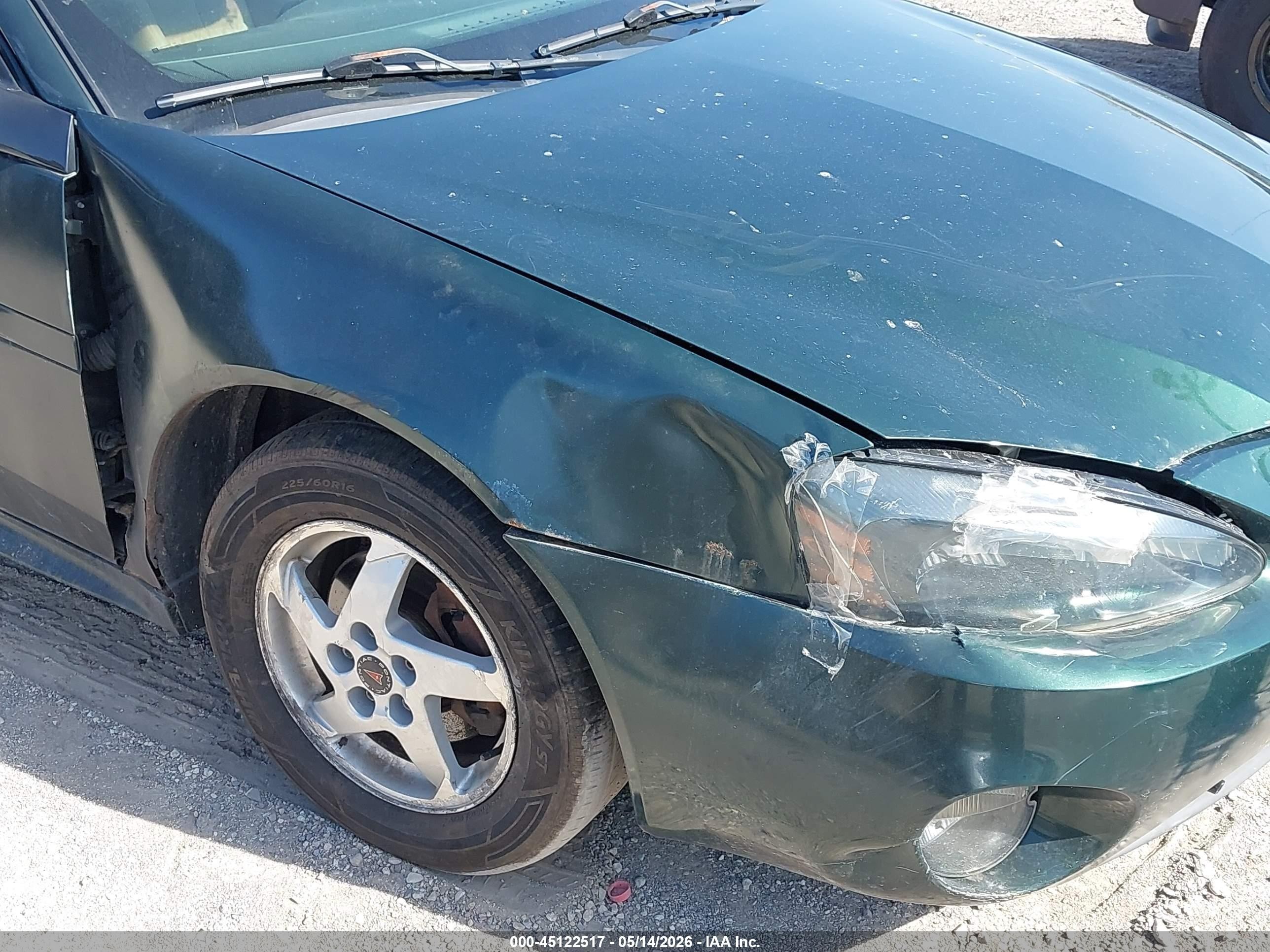 2004 Pontiac Grand Prix Gt2 Зеленый vin: 2G2WS522041115793