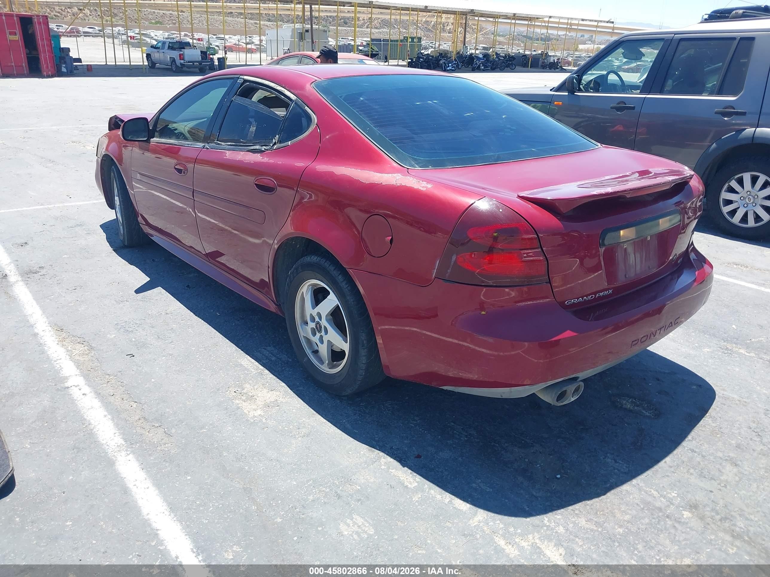 2004 Pontiac Grand Prix Gt2 Red vin: 2G2WS522041138507