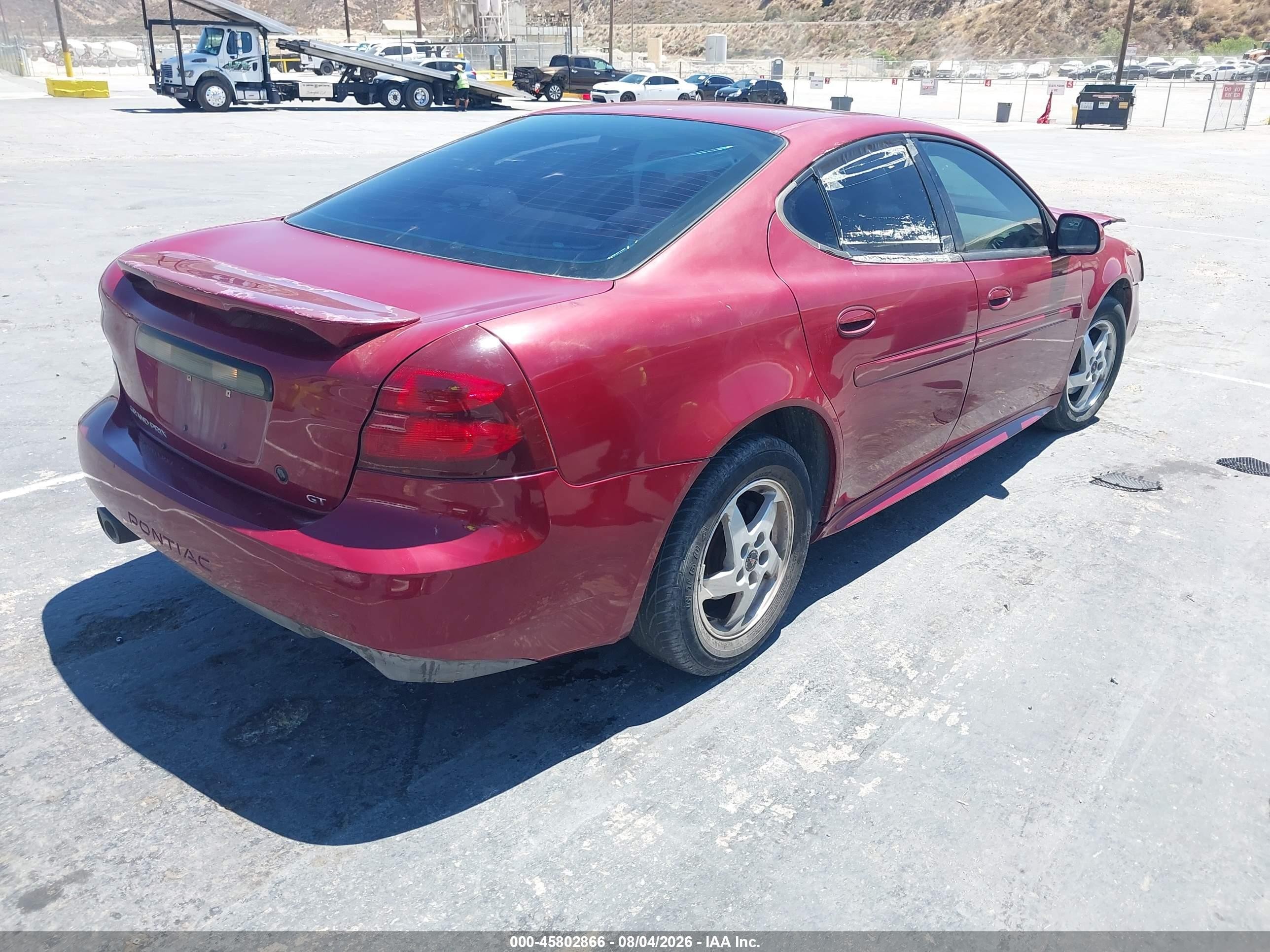 2004 Pontiac Grand Prix Gt2 Red vin: 2G2WS522041138507
