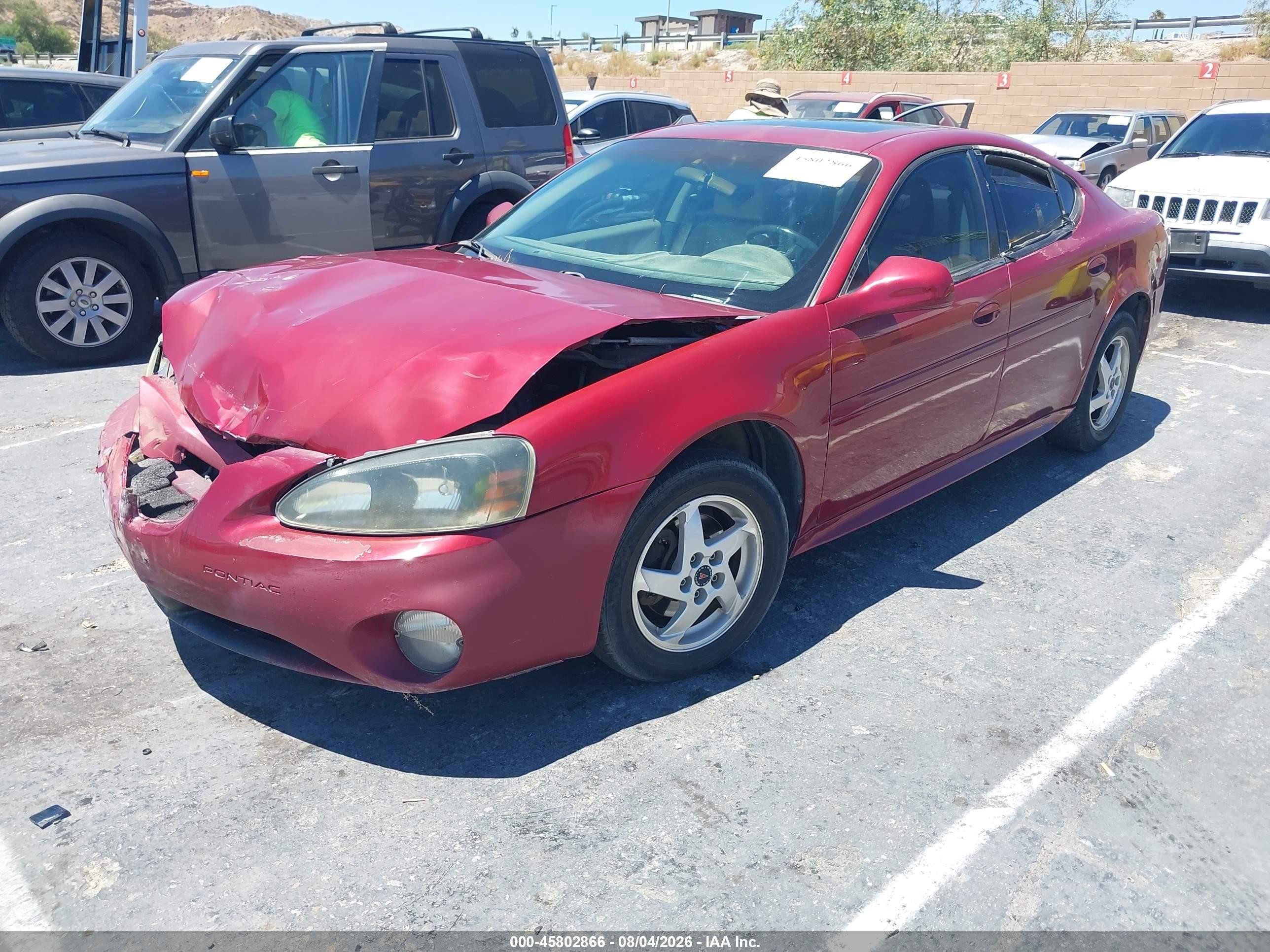 2004 Pontiac Grand Prix Gt2 Red vin: 2G2WS522041138507