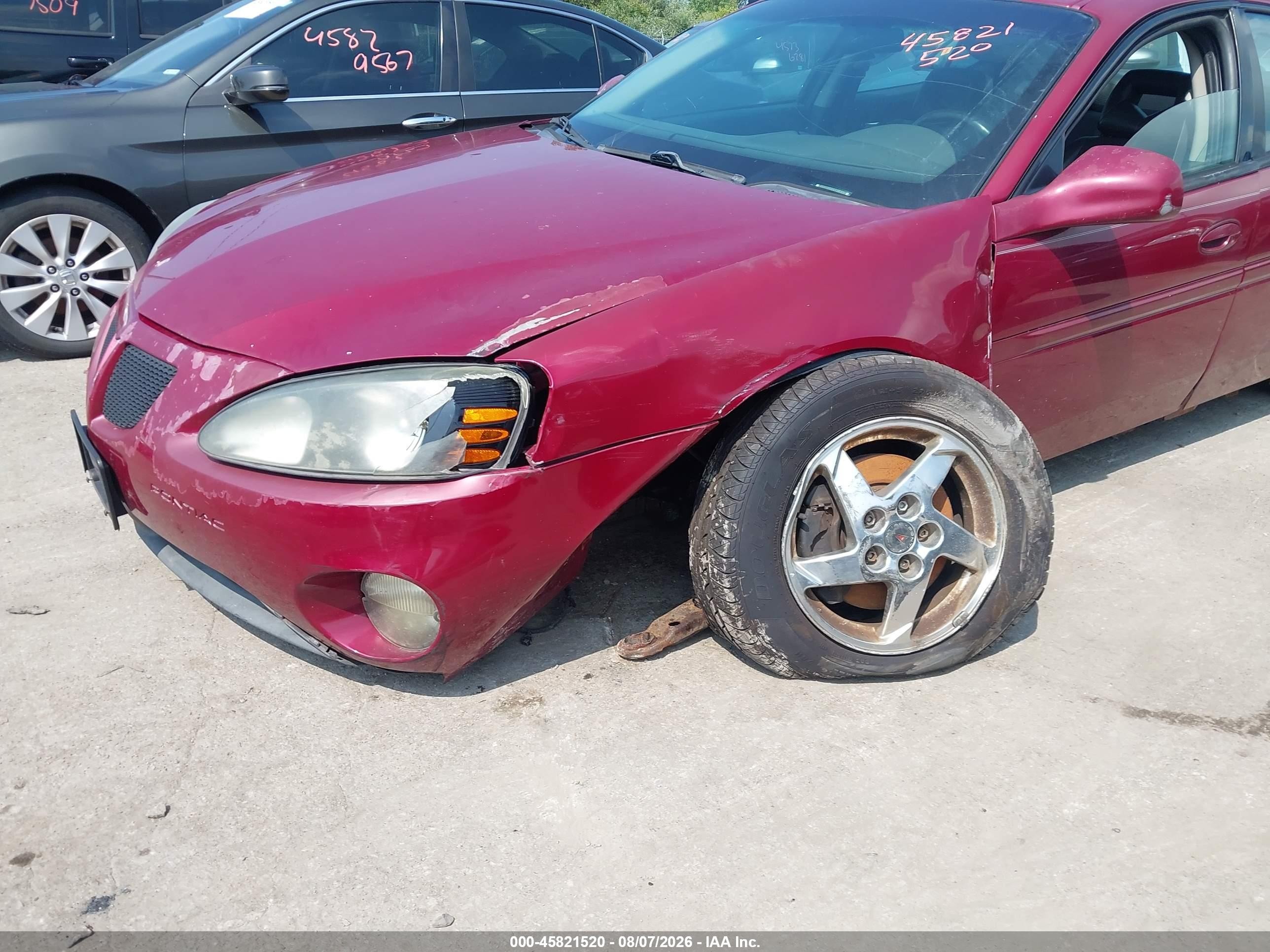 2004 Pontiac Grand Prix Gt2 Red vin: 2G2WS522041335354
