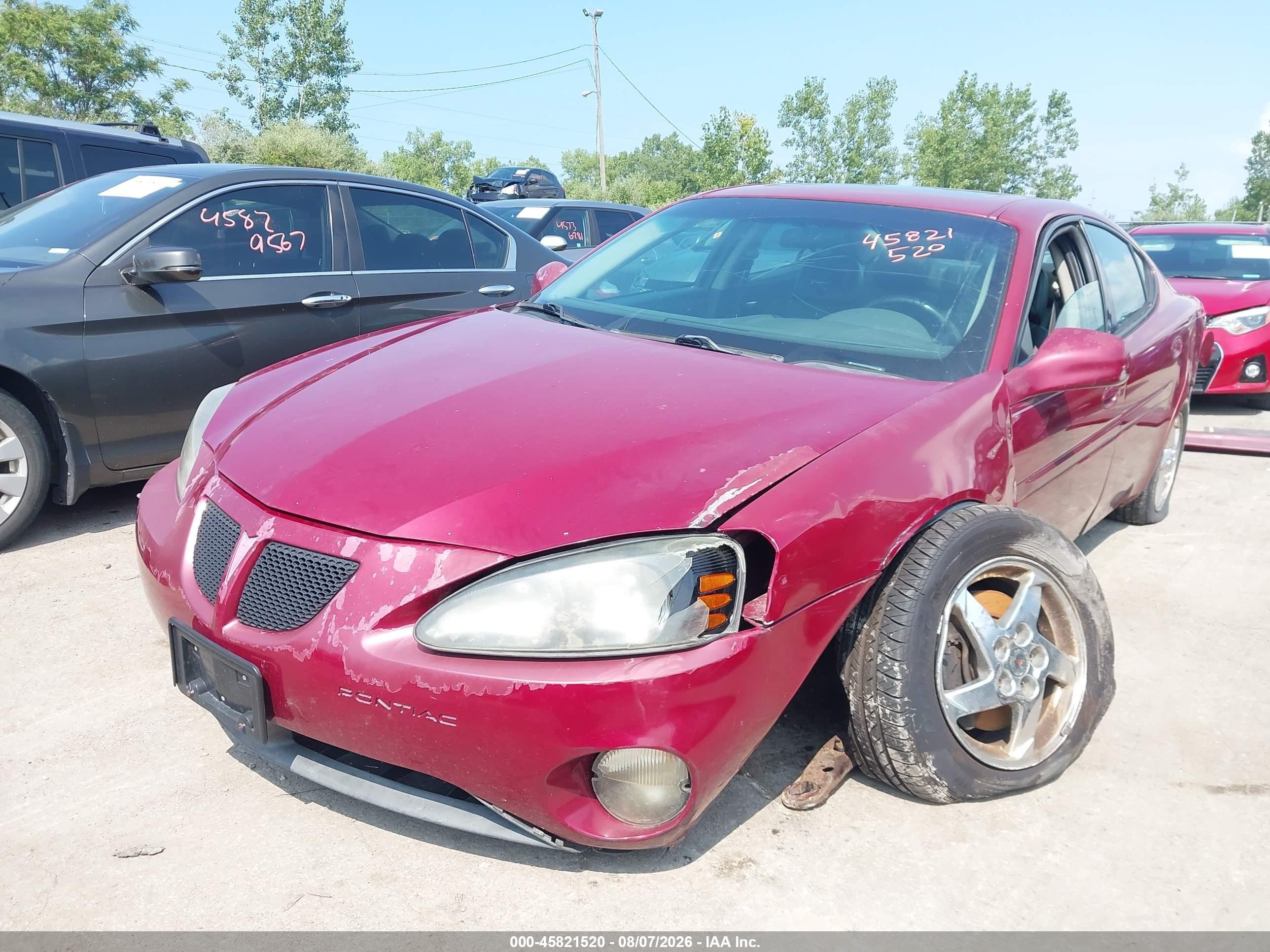 2004 Pontiac Grand Prix Gt2 Red vin: 2G2WS522041335354