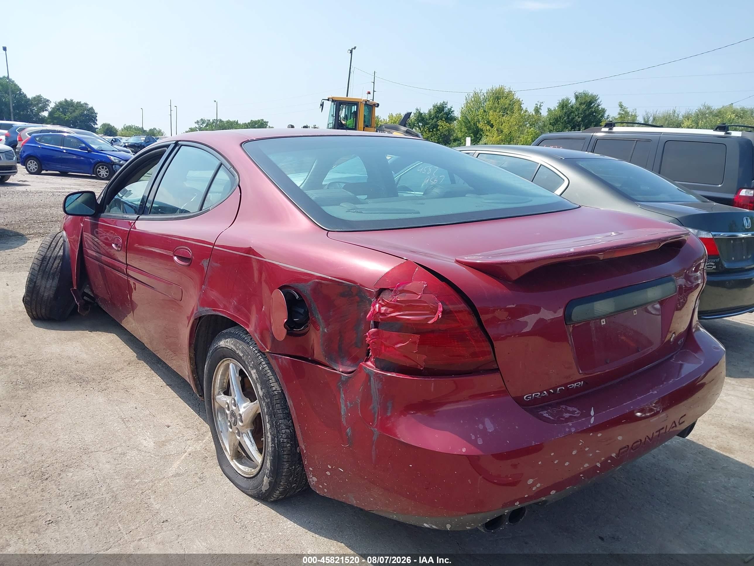 2004 Pontiac Grand Prix Gt2 Red vin: 2G2WS522041335354