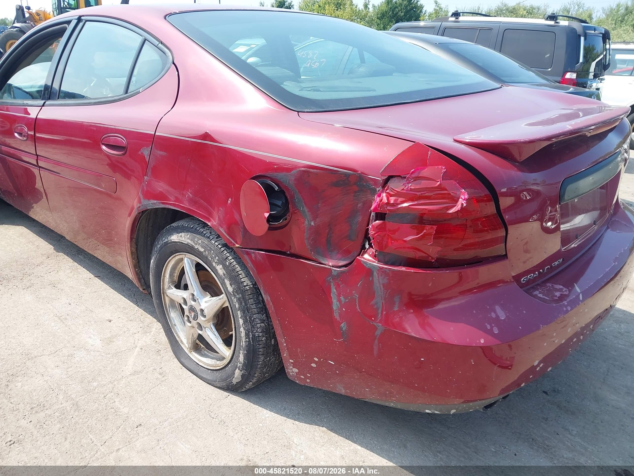 2004 Pontiac Grand Prix Gt2 Red vin: 2G2WS522041335354