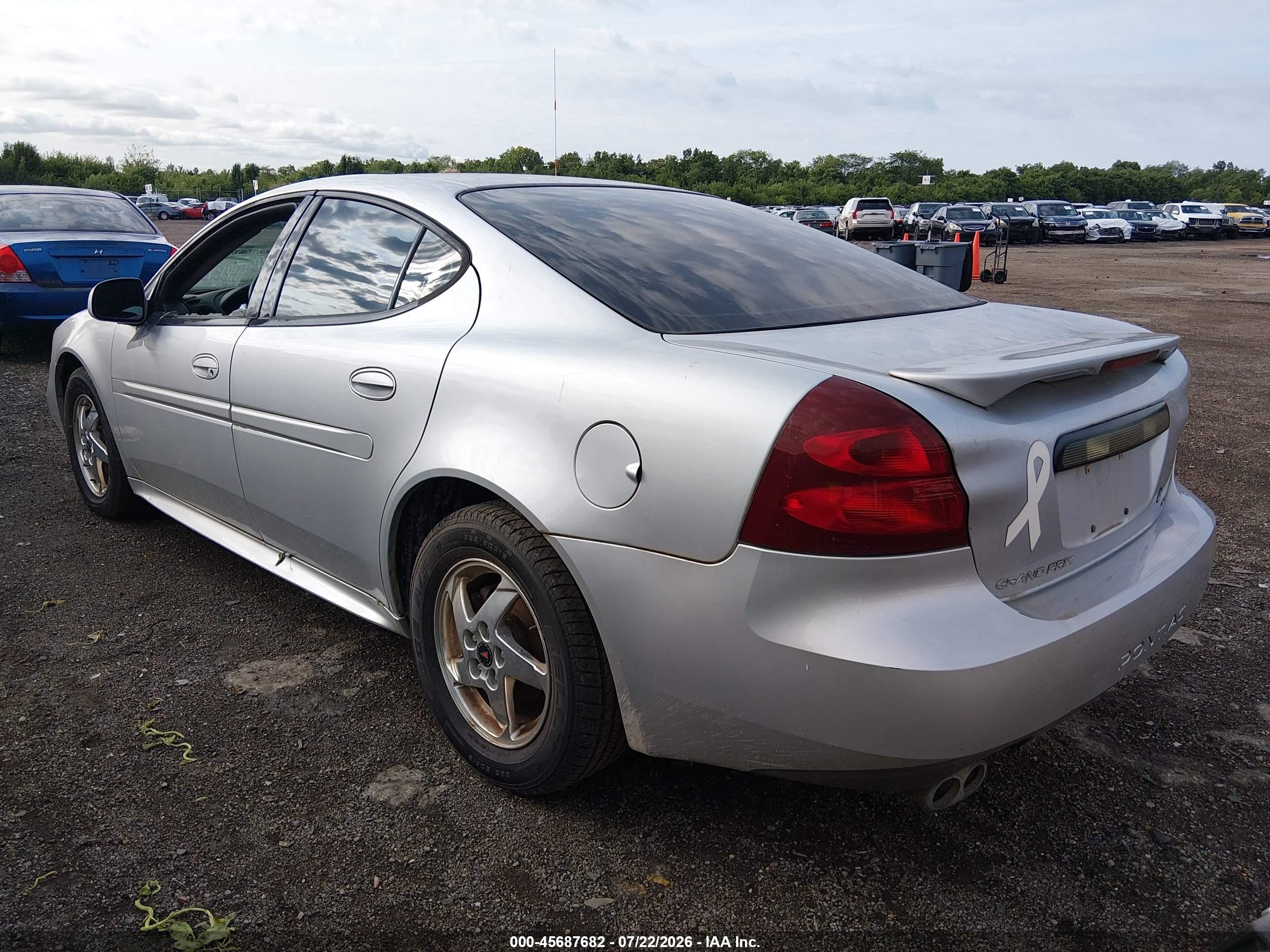 2004 Pontiac Grand Prix Gt2 Silver vin: 2G2WS522241372597