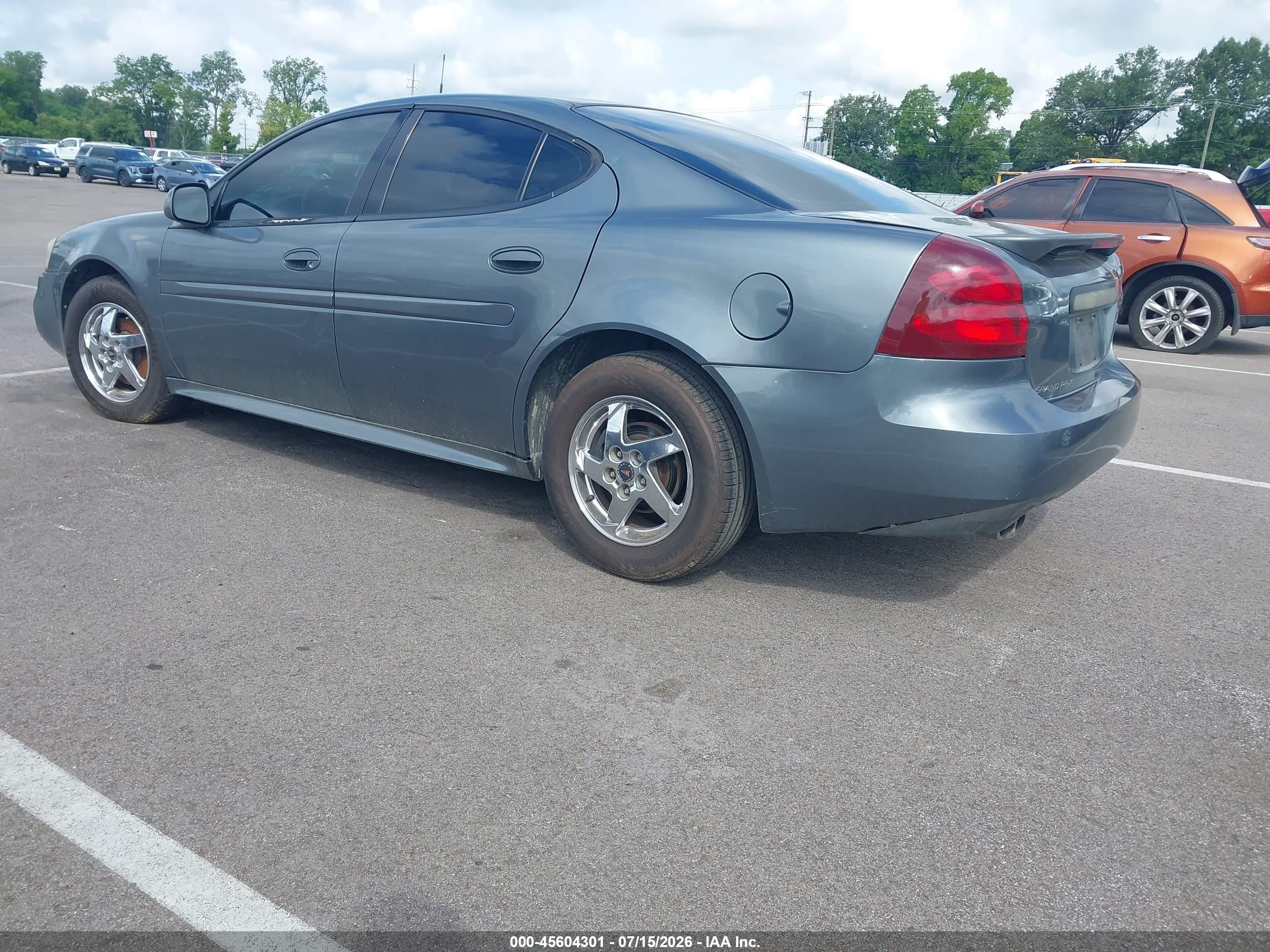 2004 Pontiac Grand Prix Gt2 Gray vin: 2G2WS522341366484