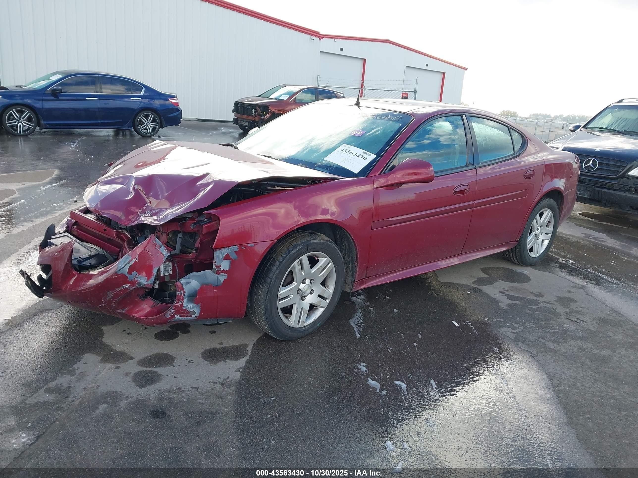 2005 Pontiac Grand Prix Gt Red vin: 2G2WS522551349459