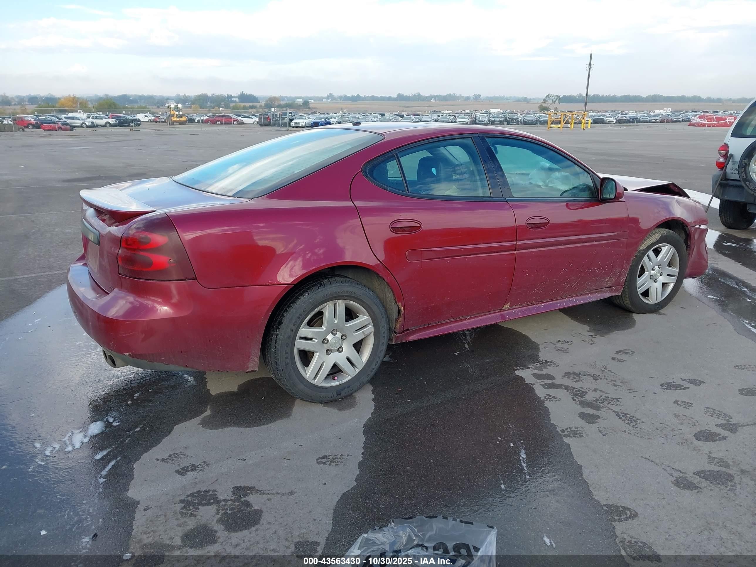 2005 Pontiac Grand Prix Gt Red vin: 2G2WS522551349459