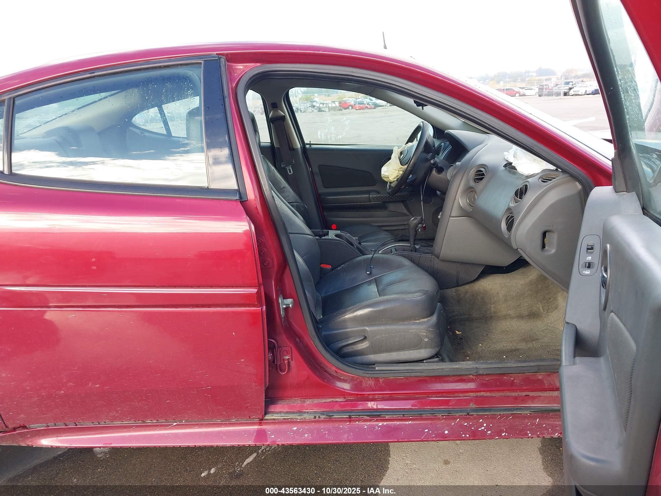 2005 Pontiac Grand Prix Gt Red vin: 2G2WS522551349459