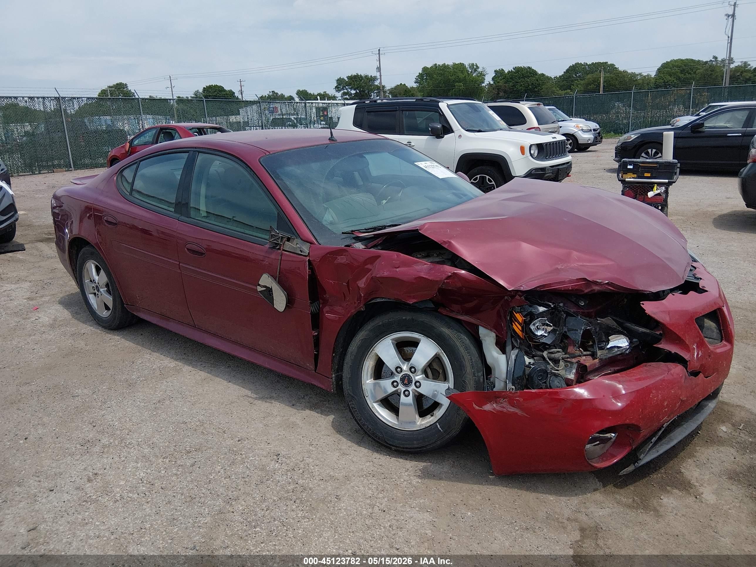 2005 Pontiac Grand Prix Gt Red vin: 2G2WS522751201720