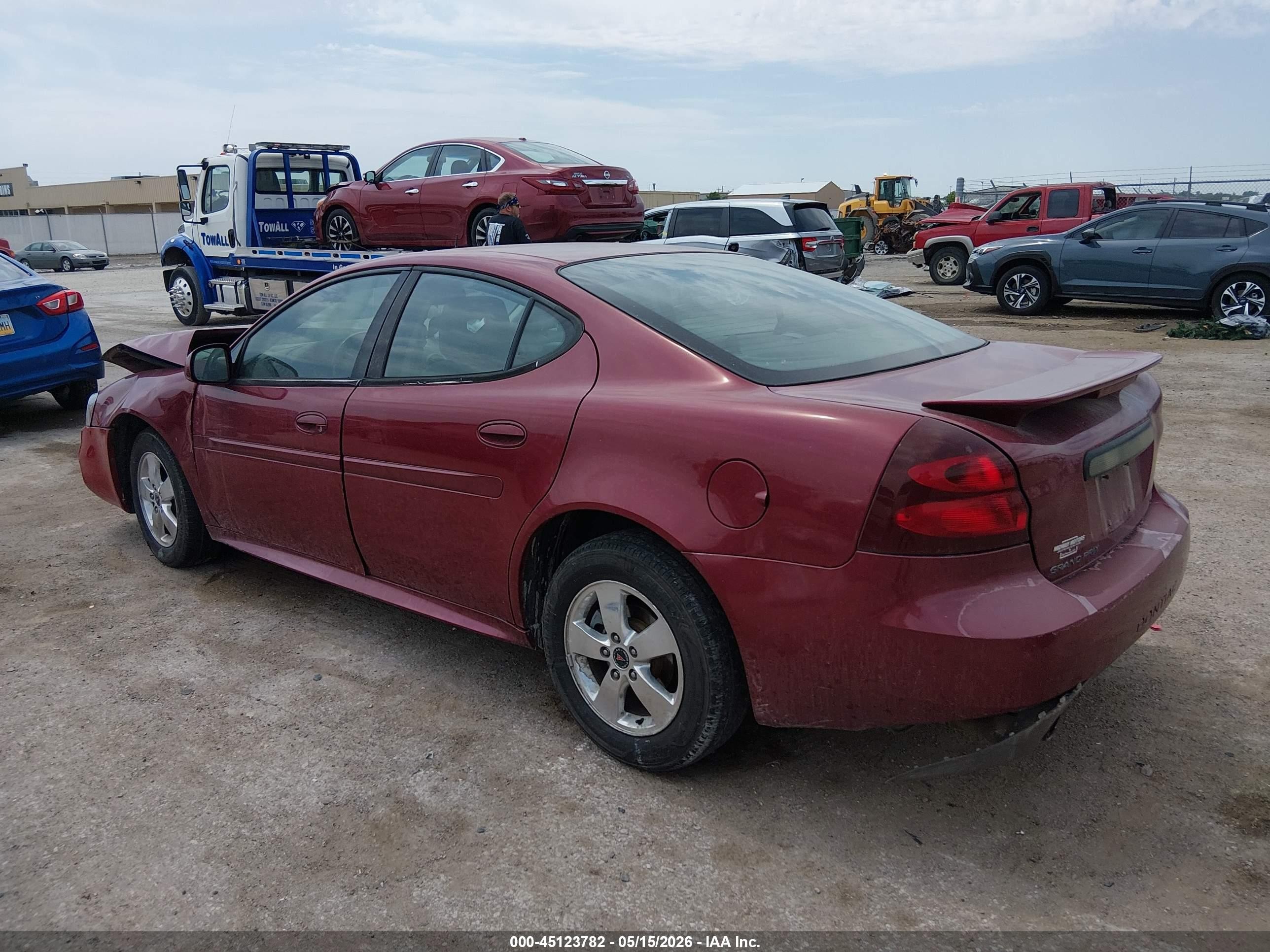 2005 Pontiac Grand Prix Gt Red vin: 2G2WS522751201720