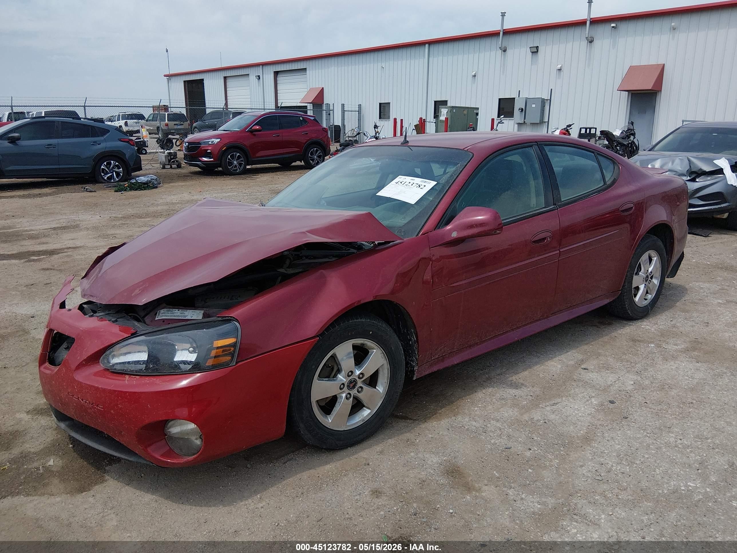 2005 Pontiac Grand Prix Gt Red vin: 2G2WS522751201720