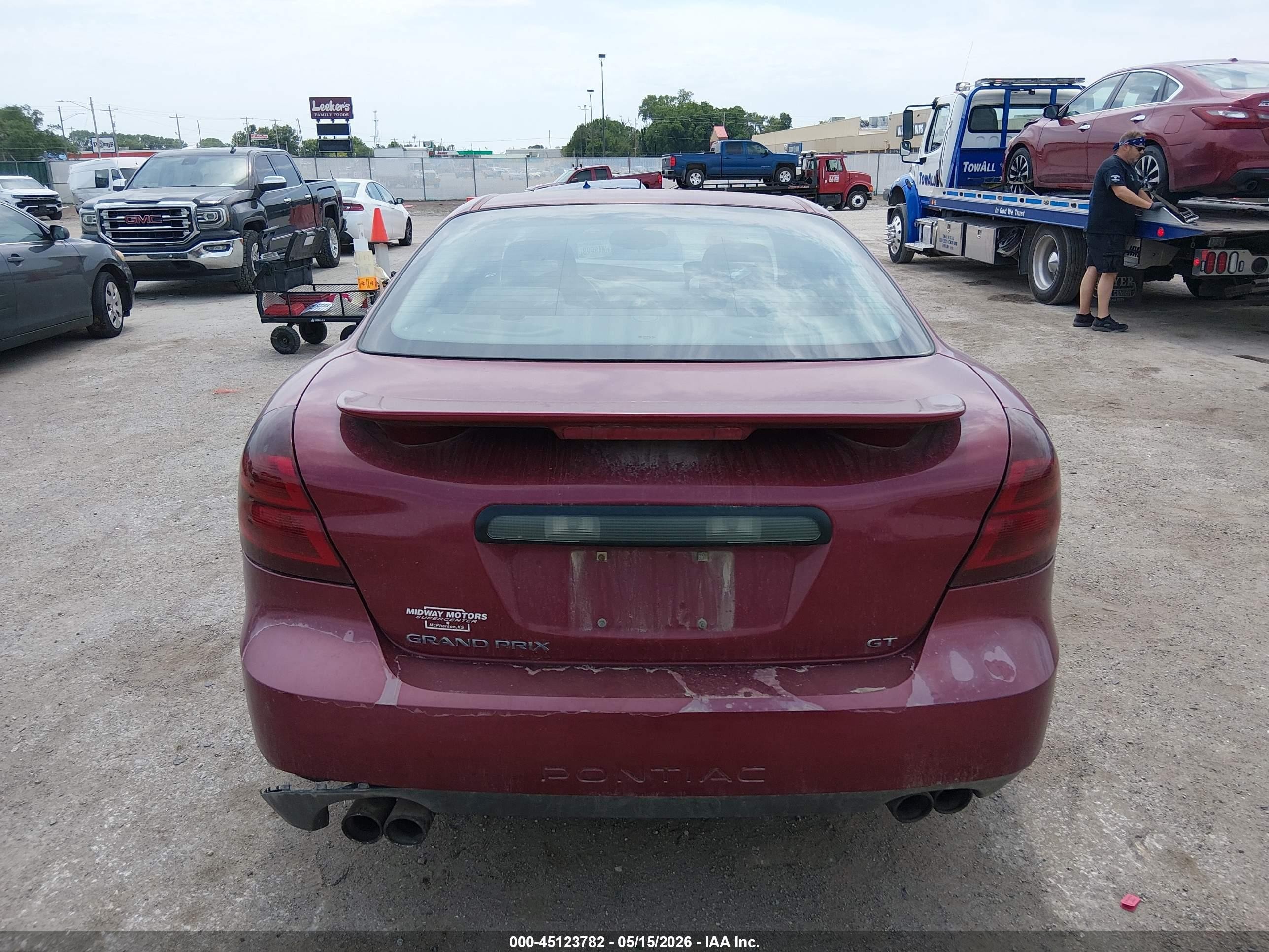 2005 Pontiac Grand Prix Gt Red vin: 2G2WS522751201720
