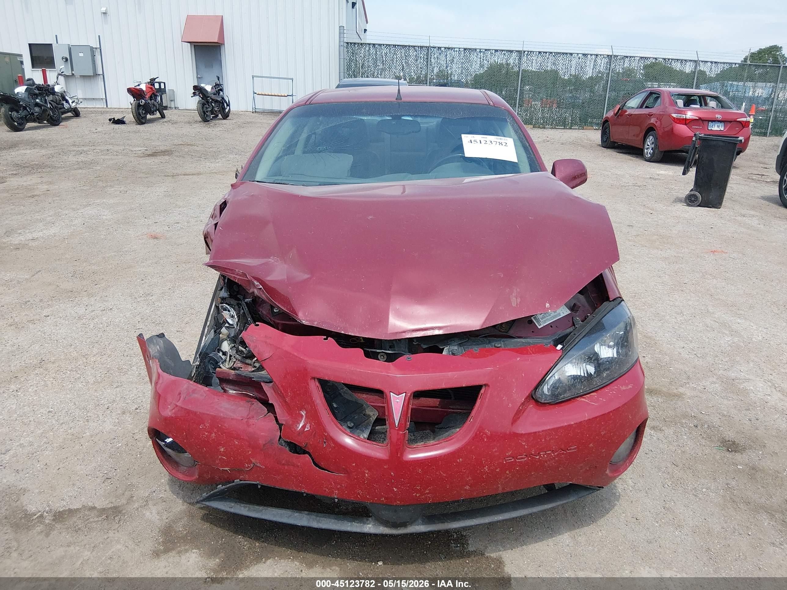 2005 Pontiac Grand Prix Gt Red vin: 2G2WS522751201720