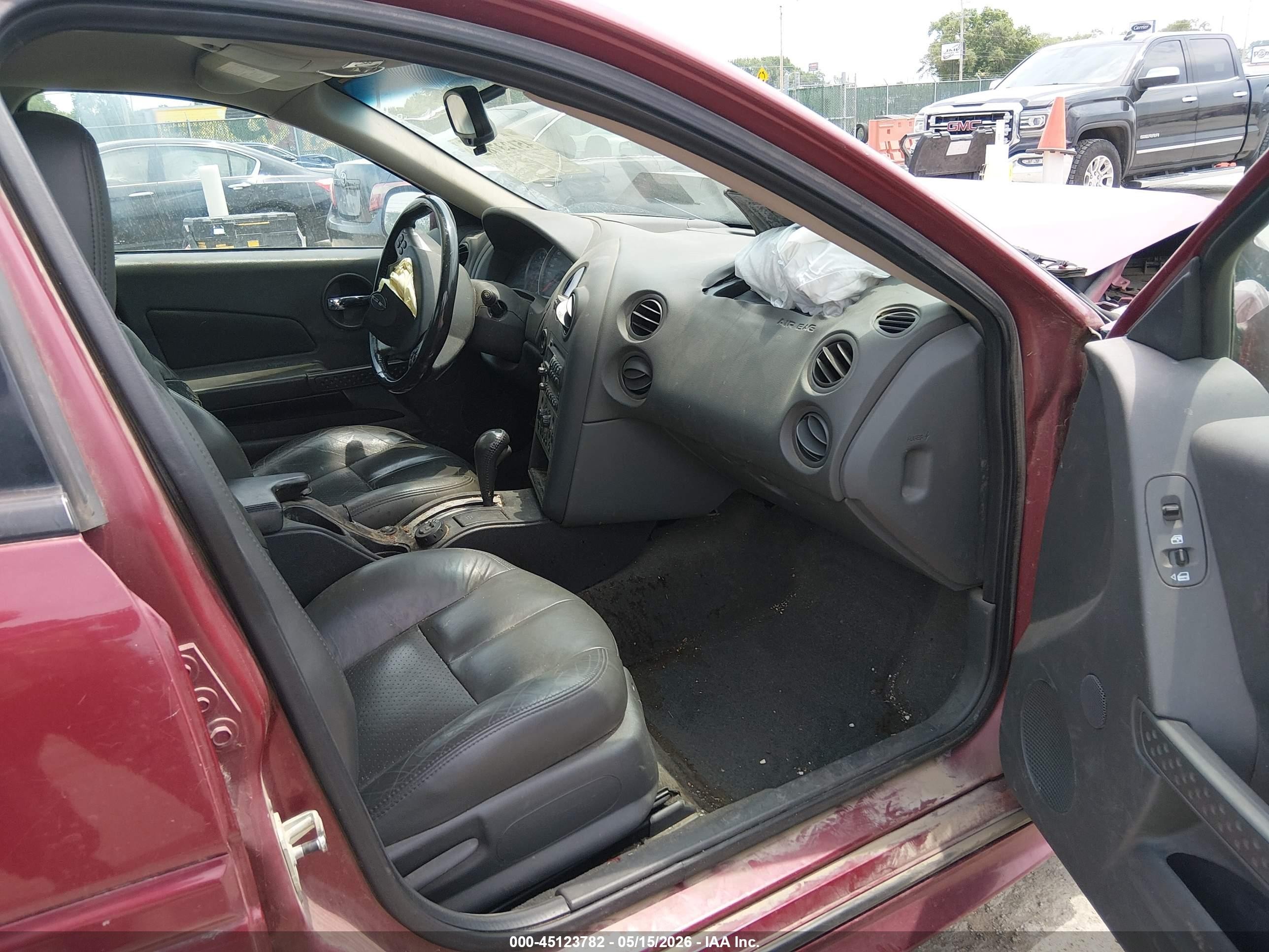 2005 Pontiac Grand Prix Gt Red vin: 2G2WS522751201720