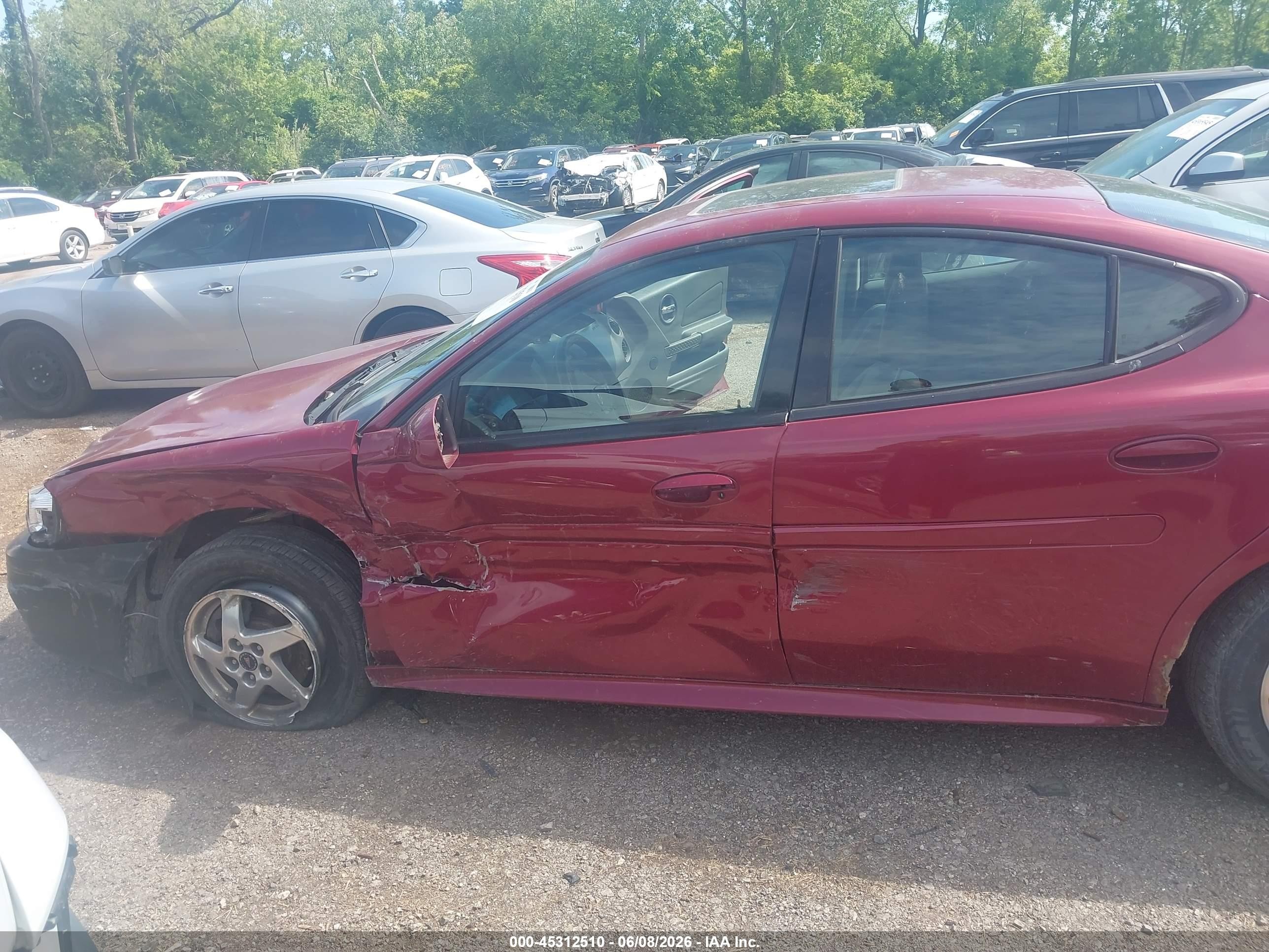 2004 Pontiac Grand Prix Gt2 Maroon vin: 2G2WS522841273041