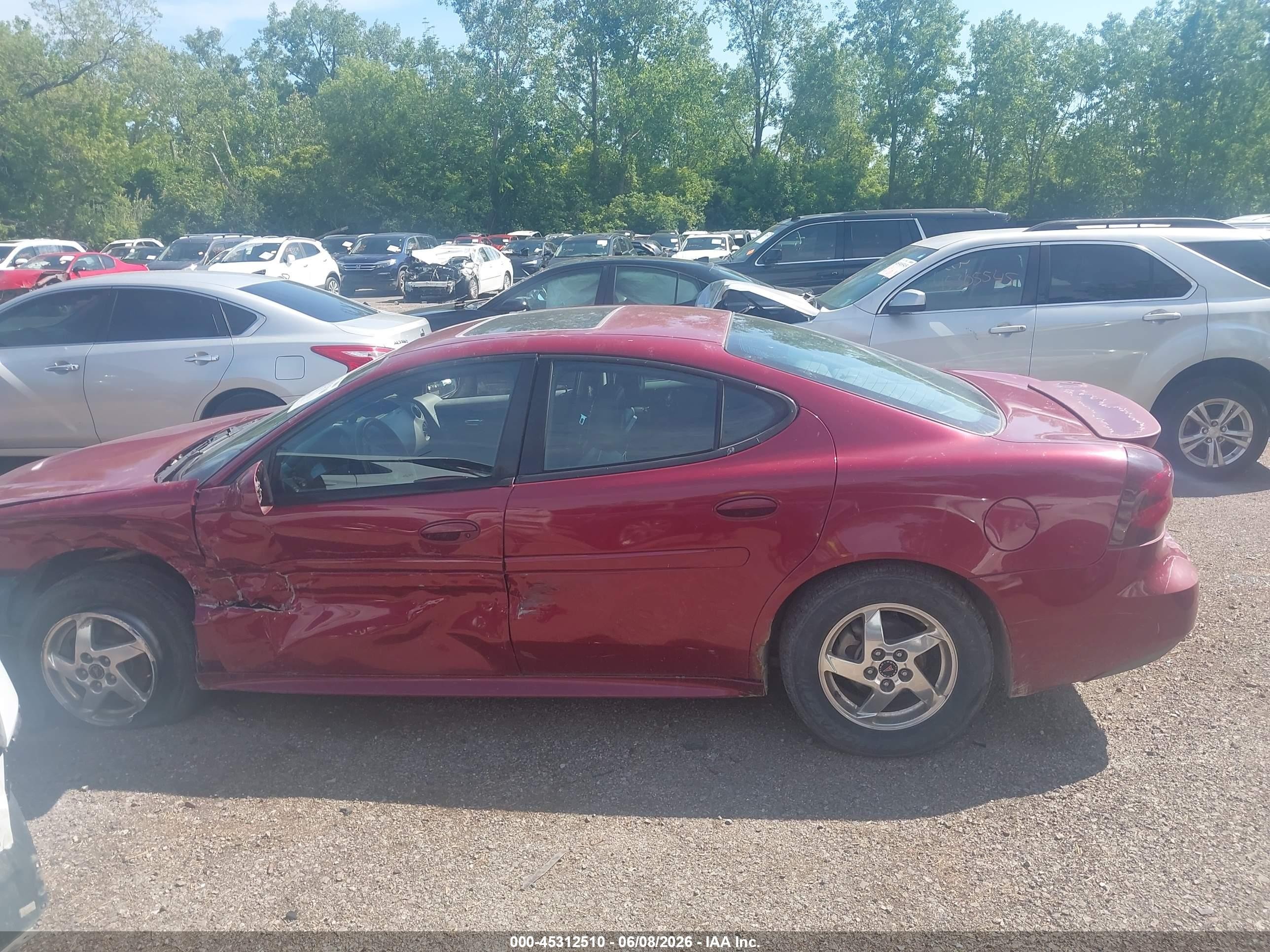 2004 Pontiac Grand Prix Gt2 Maroon vin: 2G2WS522841273041
