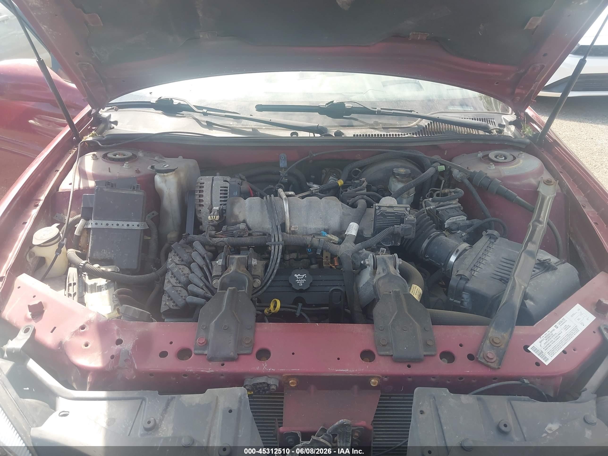 2004 Pontiac Grand Prix Gt2 Maroon vin: 2G2WS522841273041