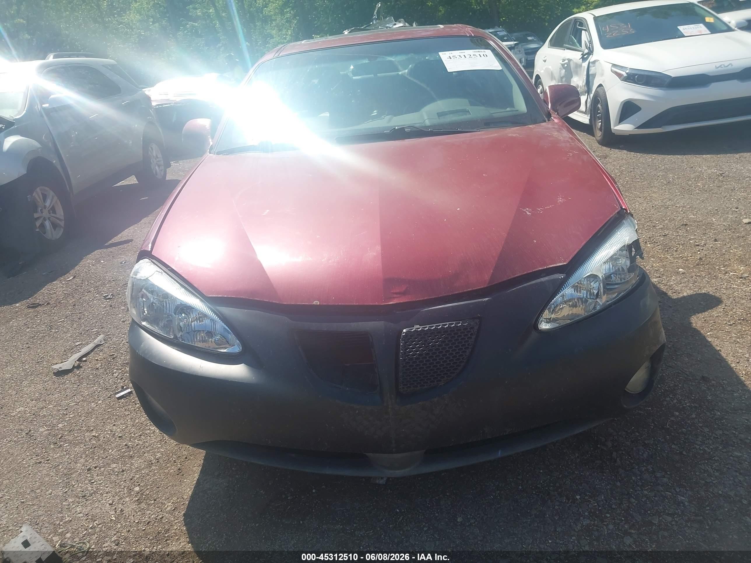 2004 Pontiac Grand Prix Gt2 Maroon vin: 2G2WS522841273041