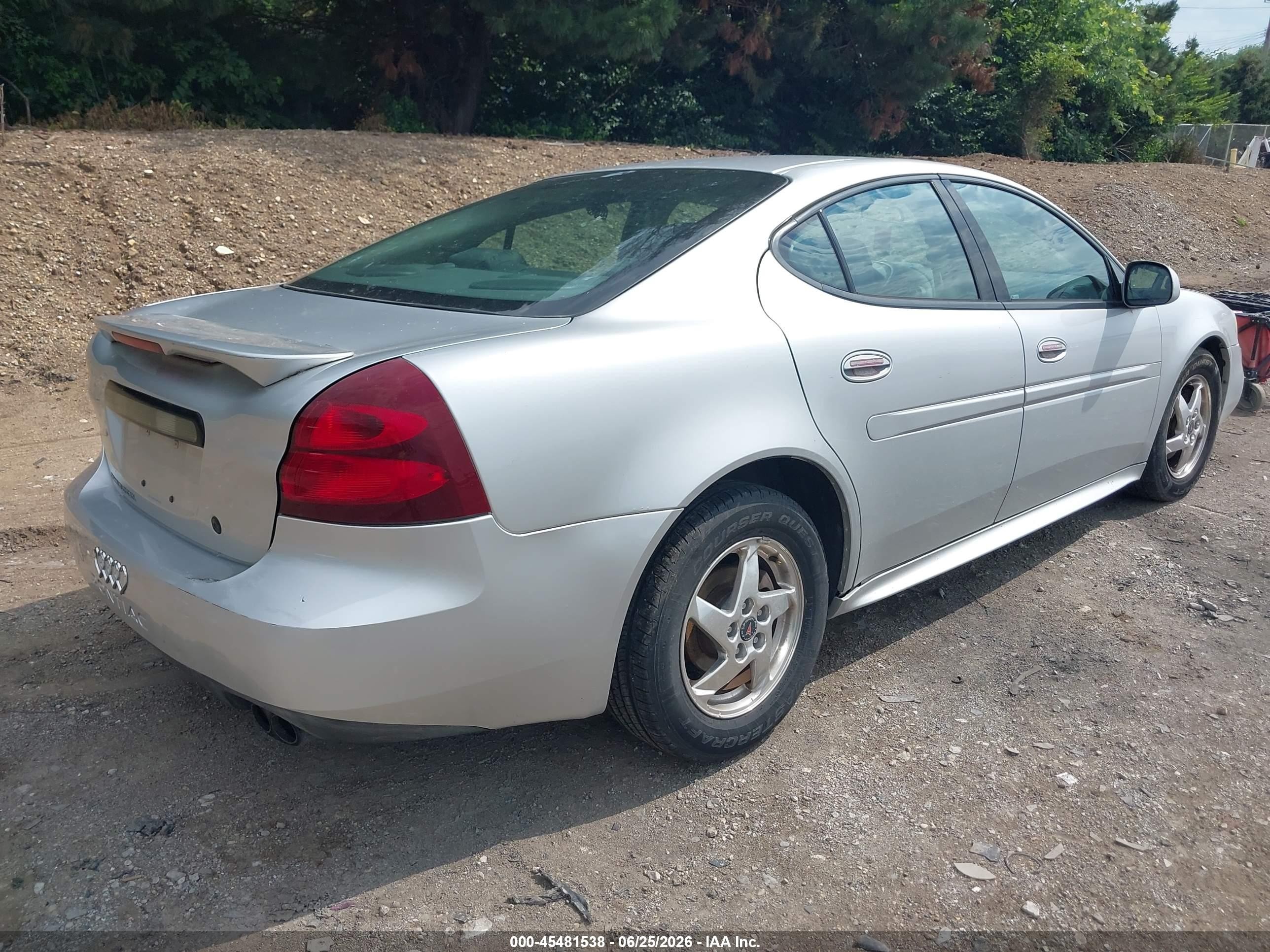 2004 Pontiac Grand Prix Gt2 Silver vin: 2G2WS522841275226