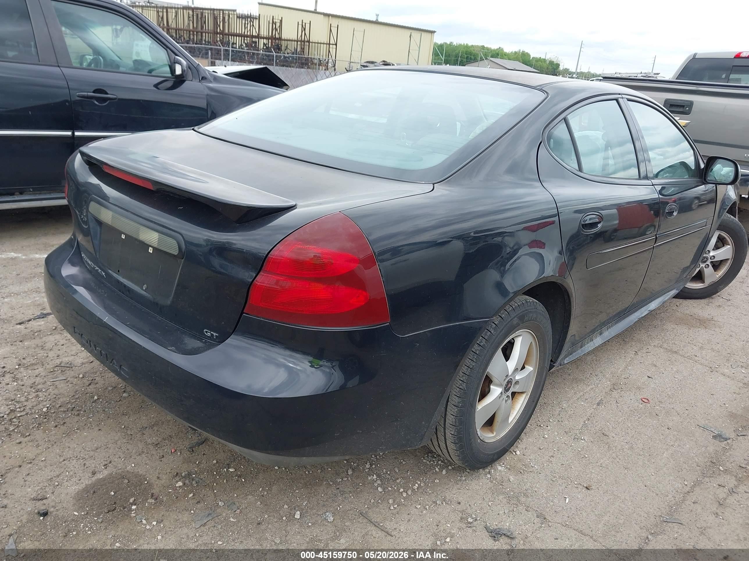 2005 Pontiac Grand Prix Gt Black vin: 2G2WS522851289158