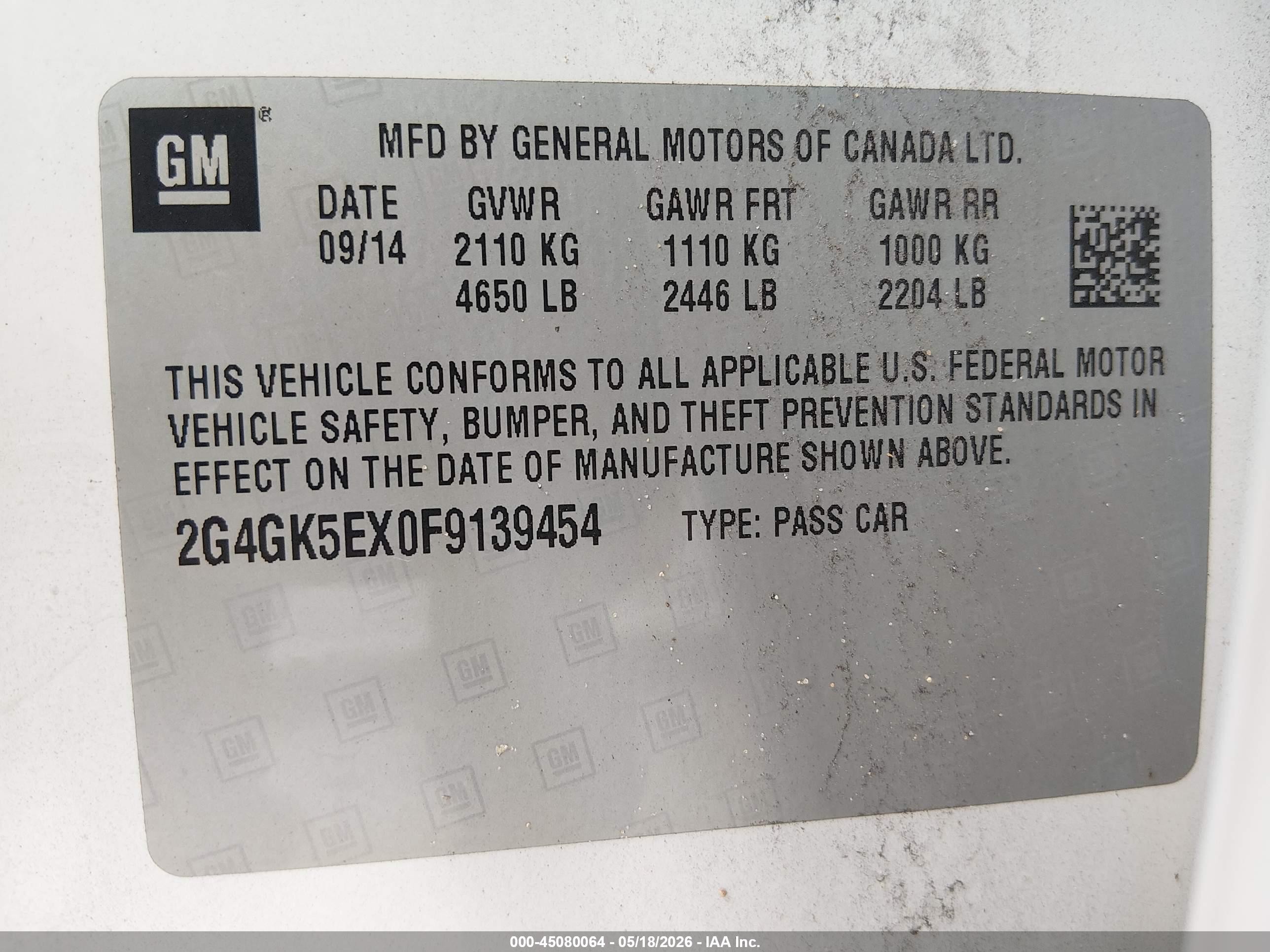 2015 Buick Regal Turbo White vin: 2G4GK5EX0F9139454