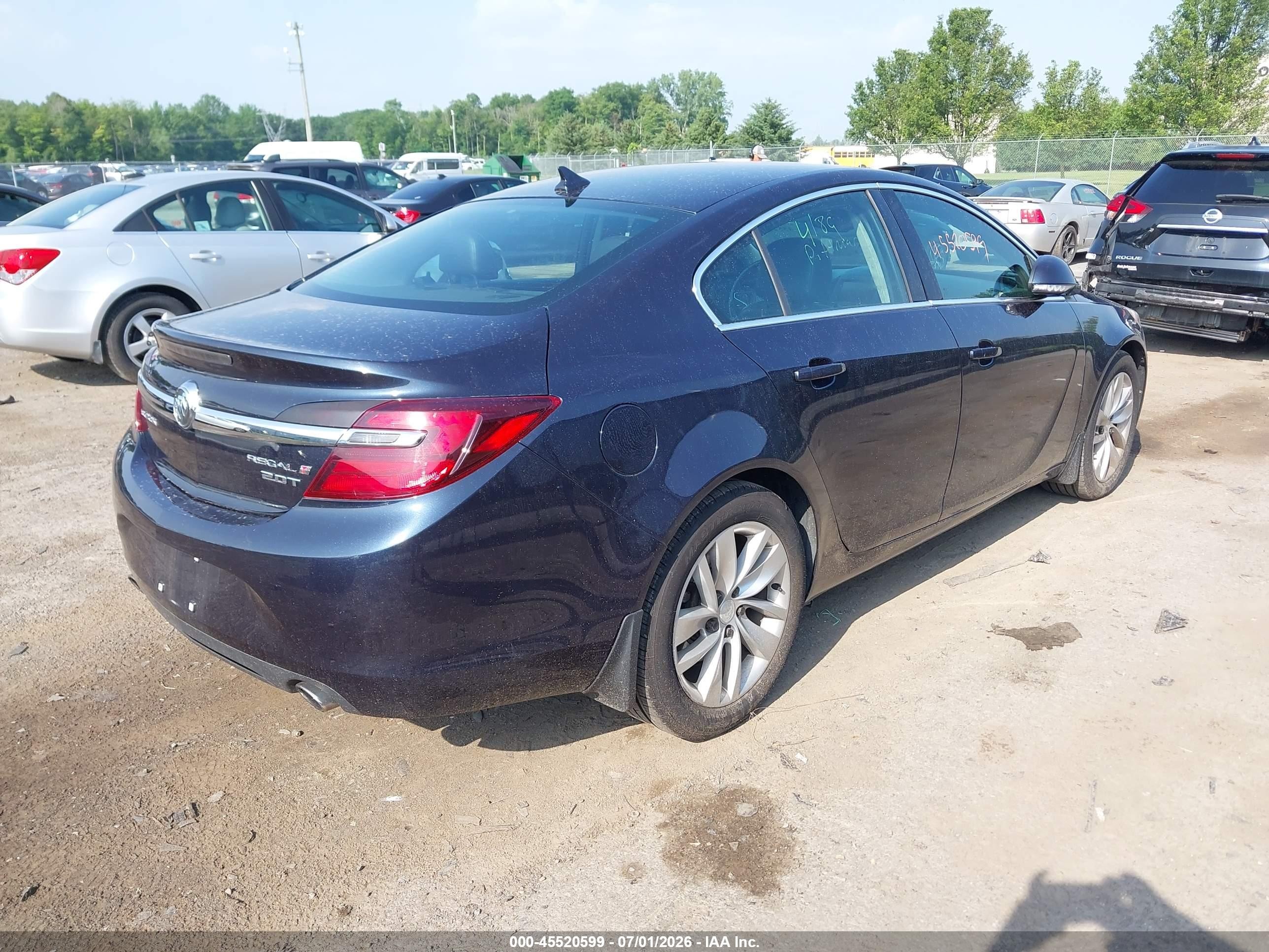 2014 Buick Regal Turbo Dark Blue vin: 2G4GK5EX2E9256046