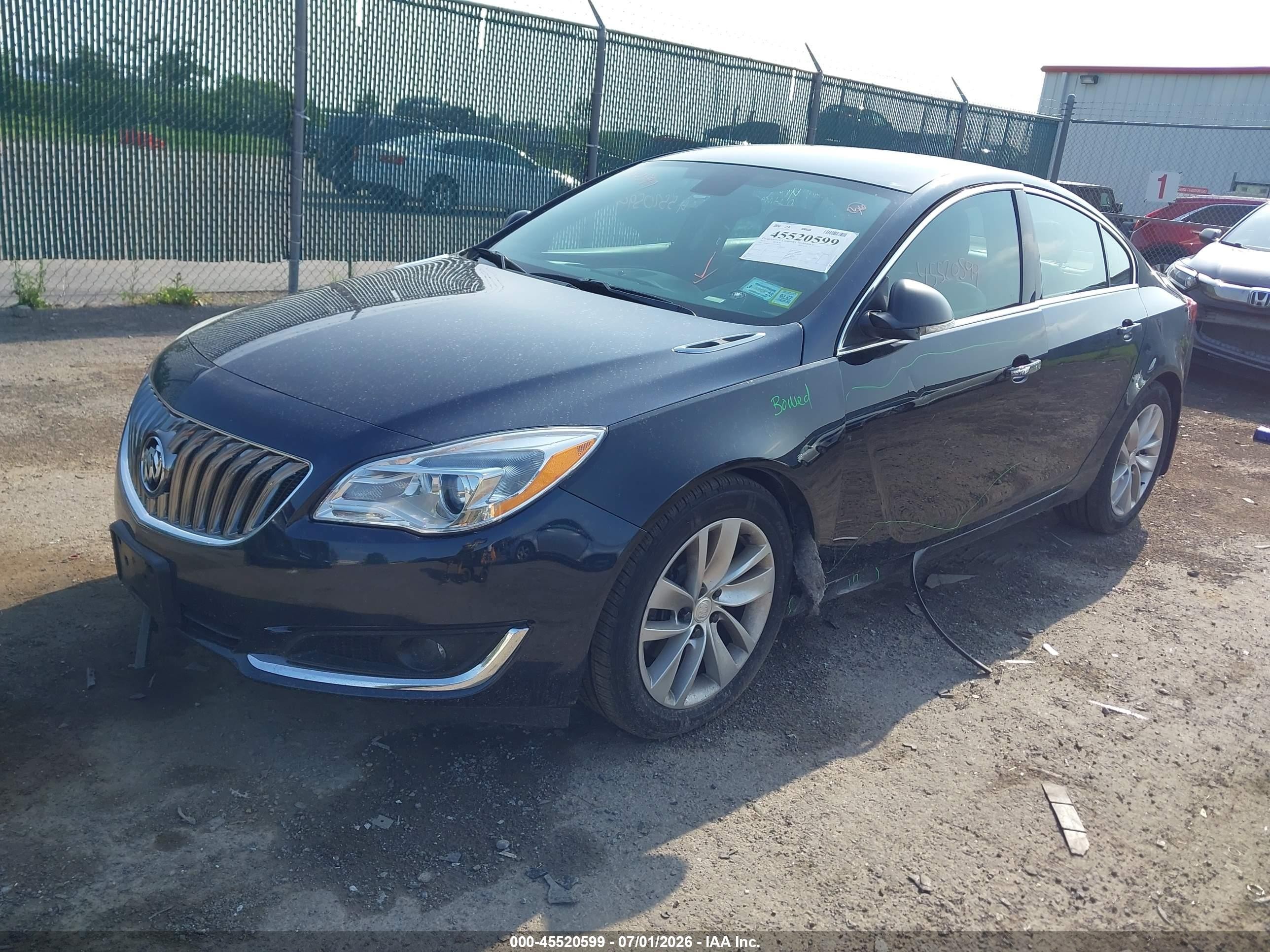 2014 Buick Regal Turbo Dark Blue vin: 2G4GK5EX2E9256046