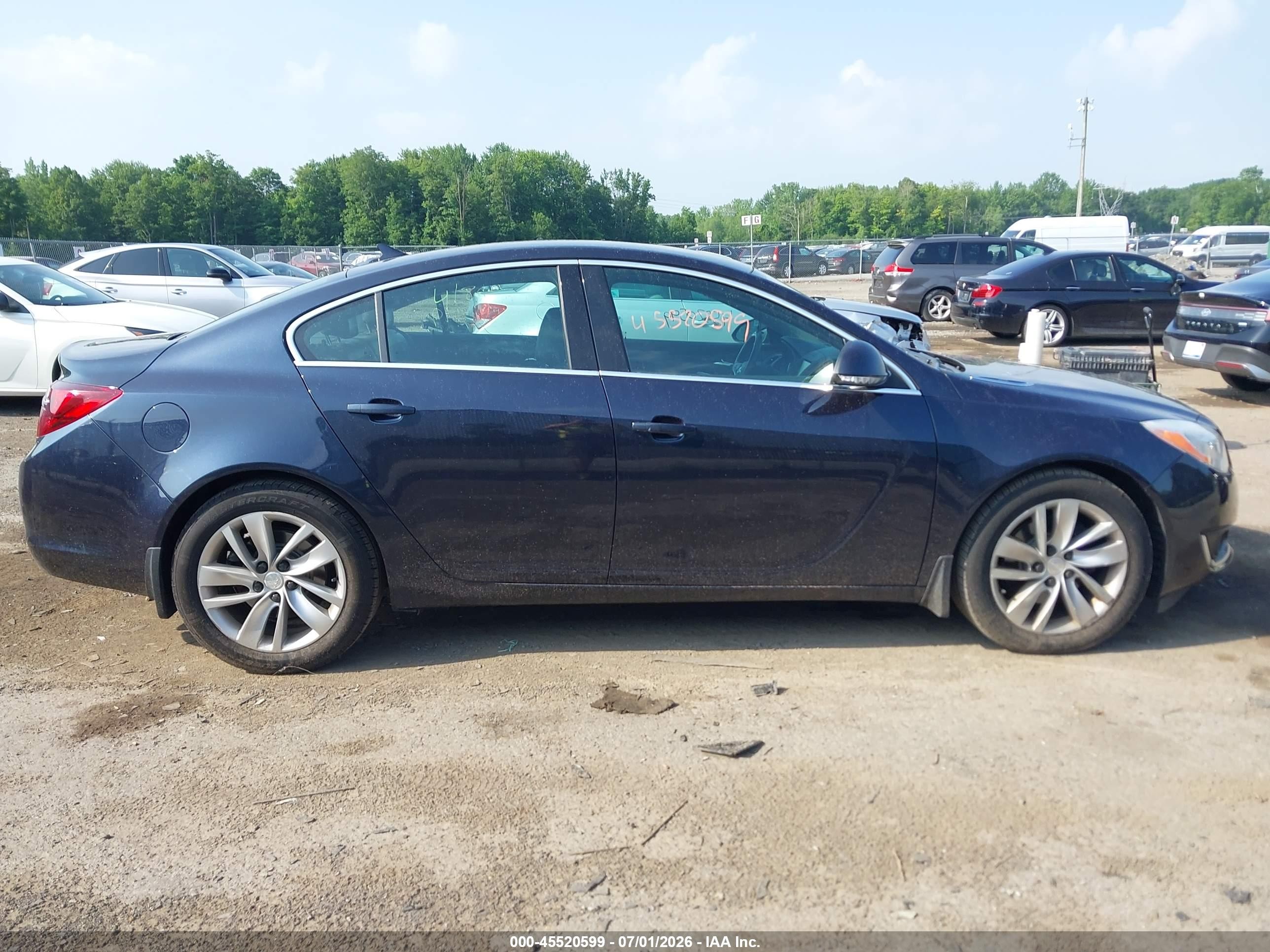 2014 Buick Regal Turbo Dark Blue vin: 2G4GK5EX2E9256046