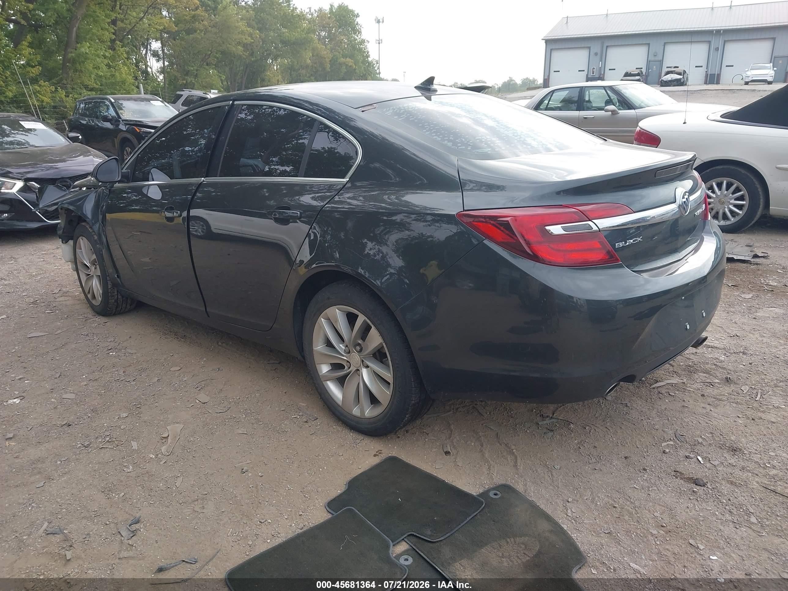 2014 Buick Regal Turbo Gray vin: 2G4GK5EX5E9320046