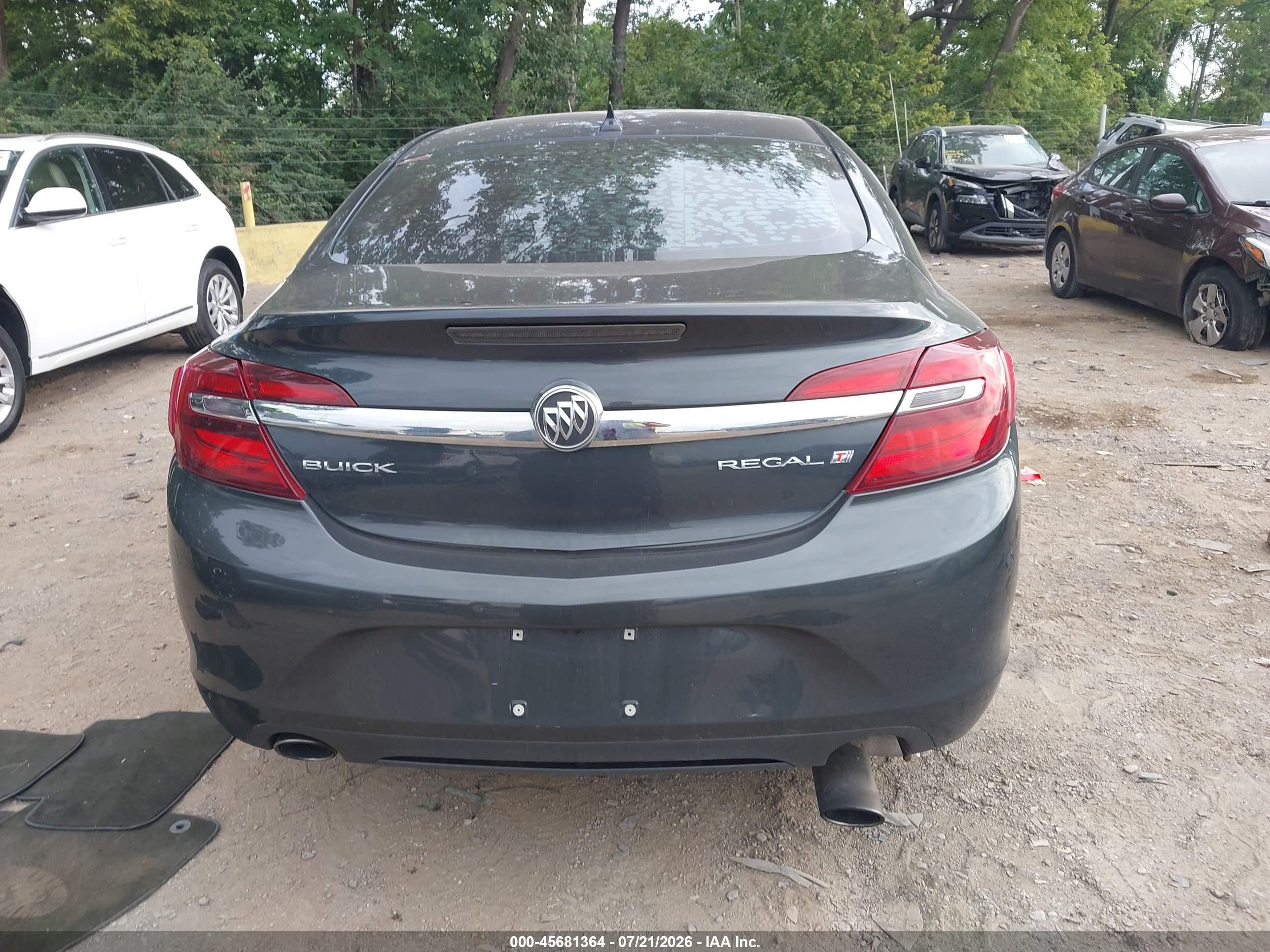 2014 Buick Regal Turbo Gray vin: 2G4GK5EX5E9320046
