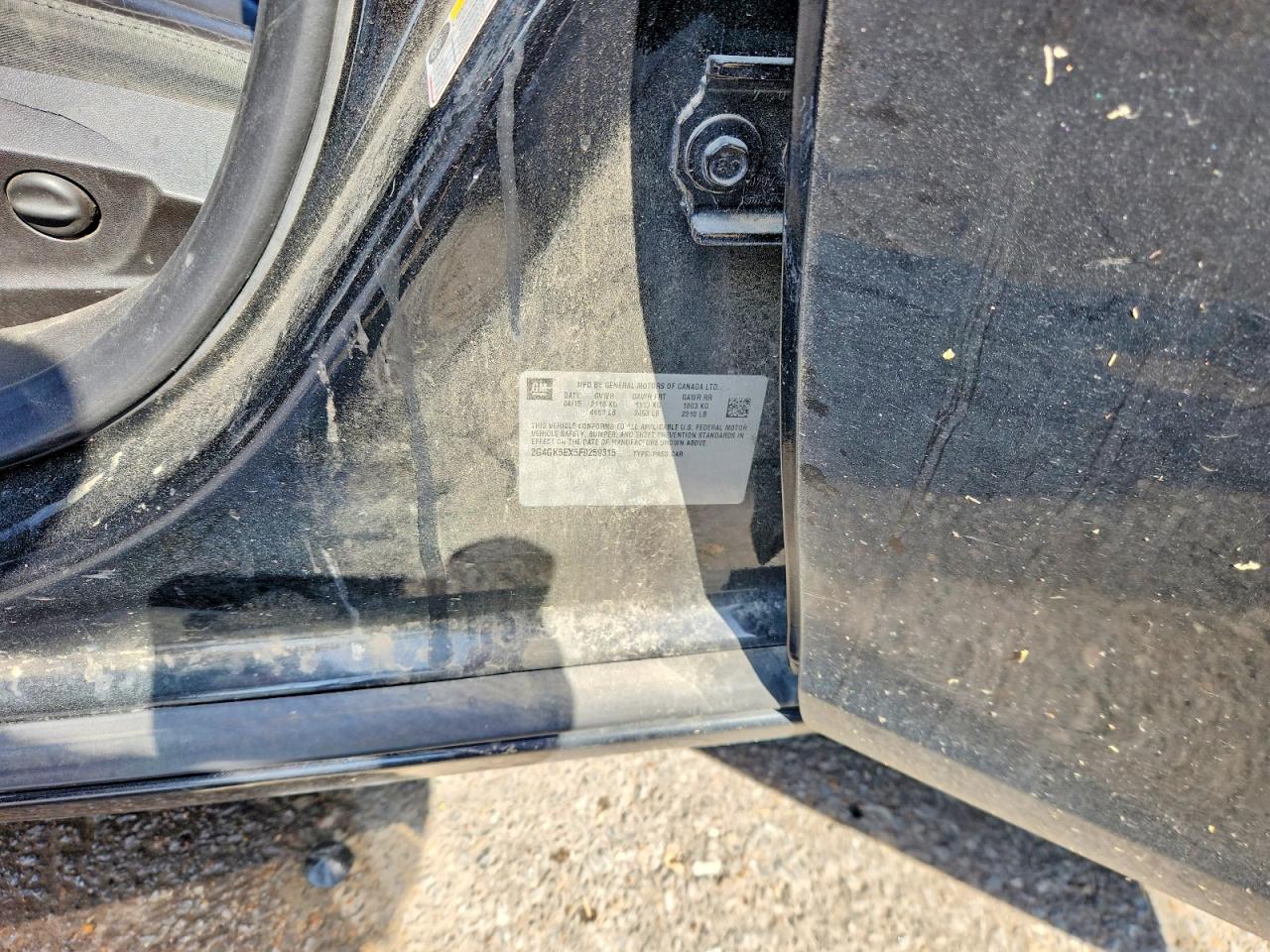 2015 Buick Regal Черный vin: 2G4GK5EX5F9259315