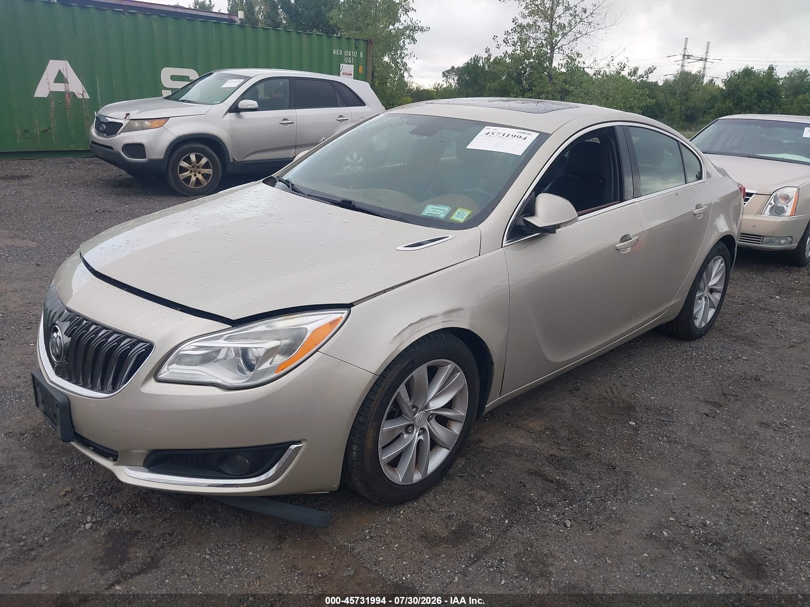 2015 Buick Regal Turbo Beige vin: 2G4GK5EX6F9164018