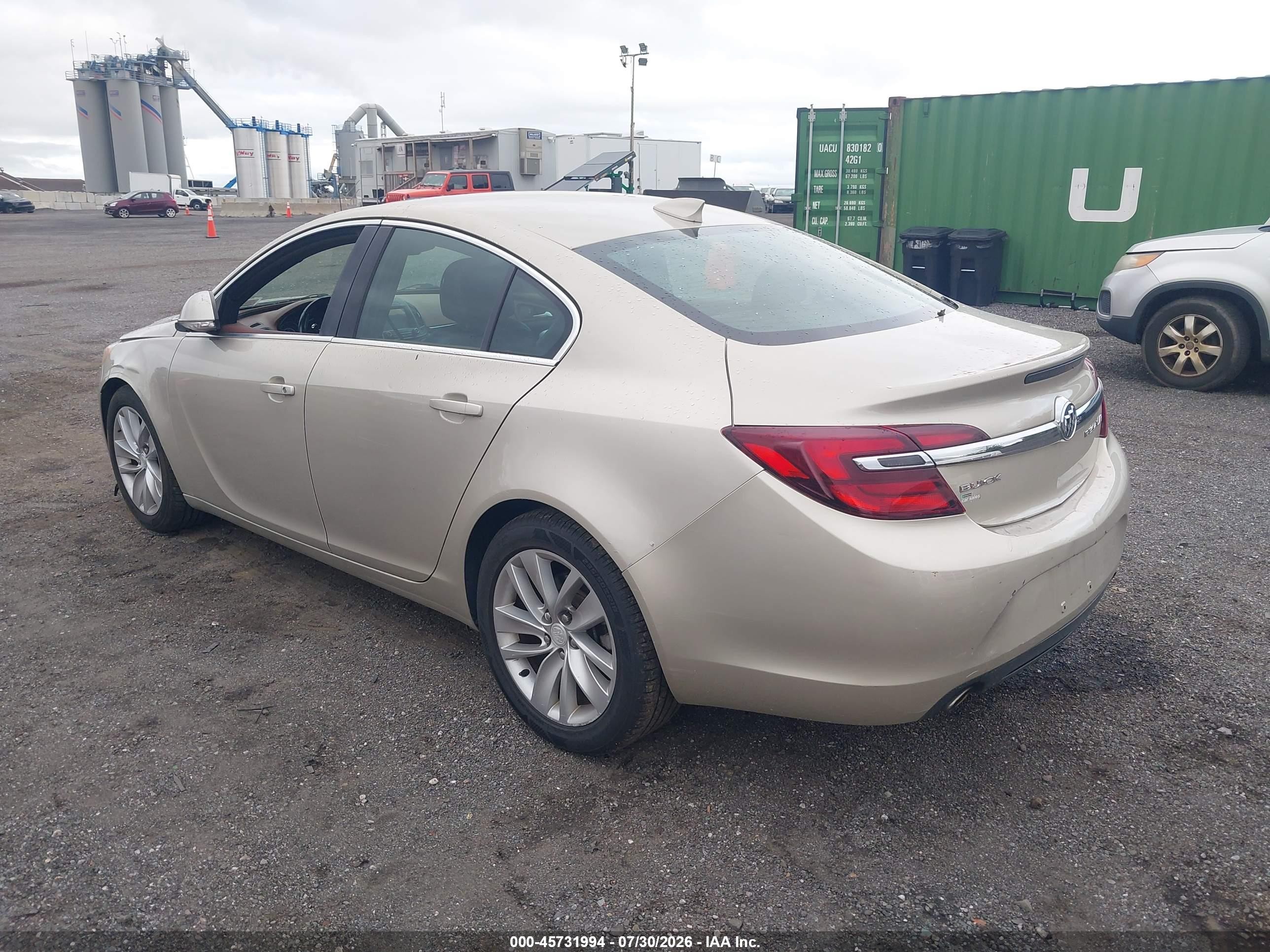 2015 Buick Regal Turbo Beige vin: 2G4GK5EX6F9164018