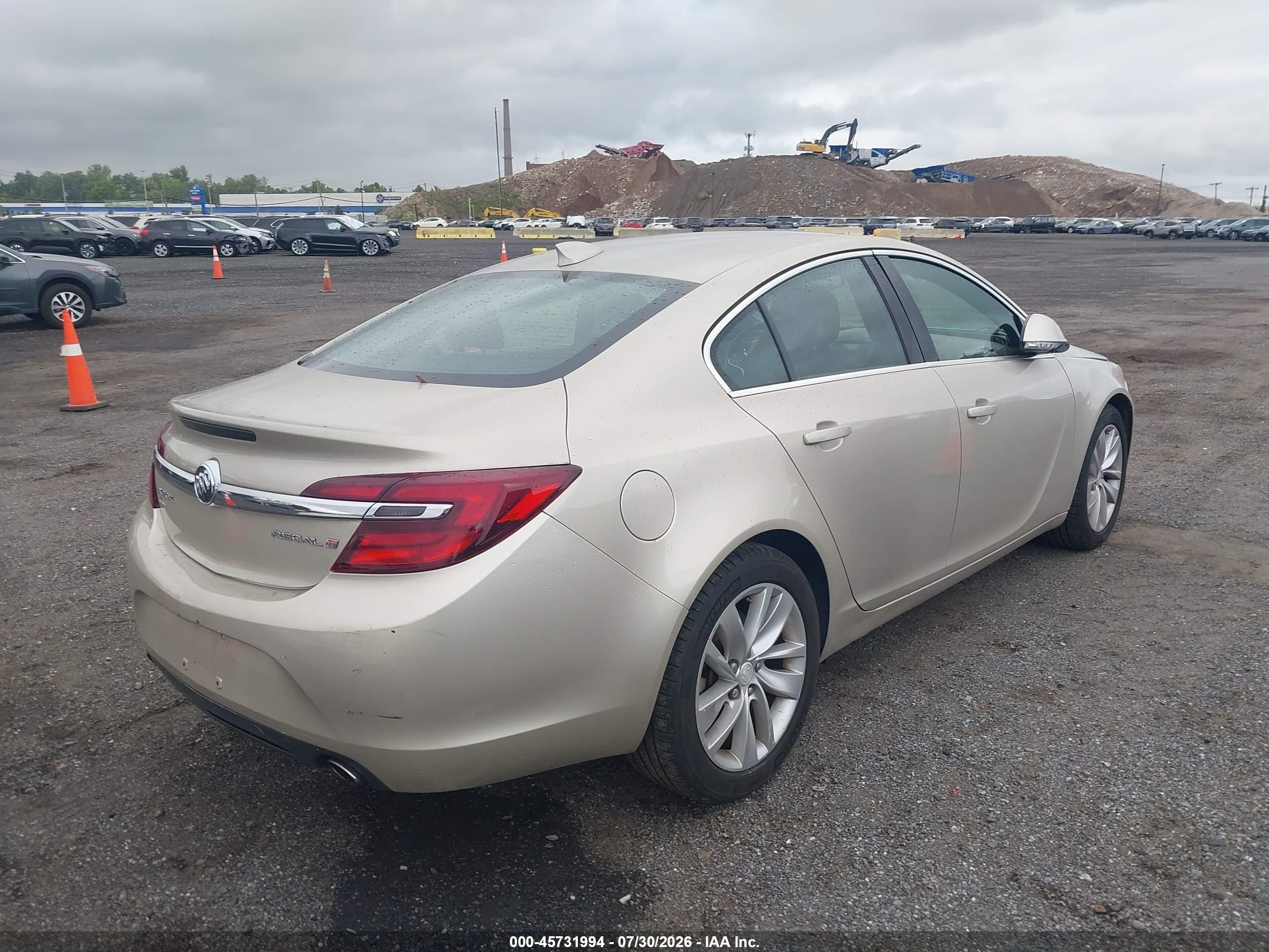 2015 Buick Regal Turbo Beige vin: 2G4GK5EX6F9164018
